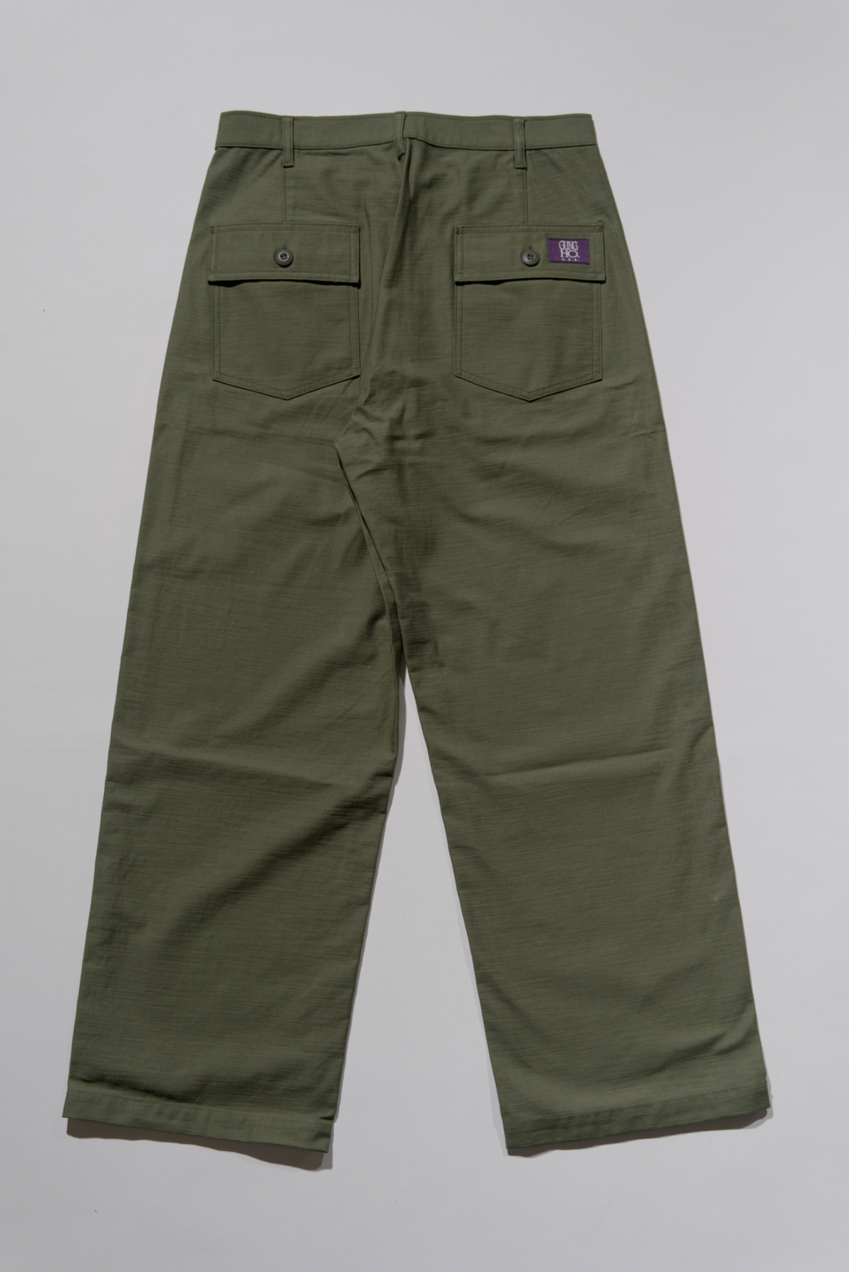 ＜GHI#26552＞ Back Satin Fatigue Pants 'BAGGY'