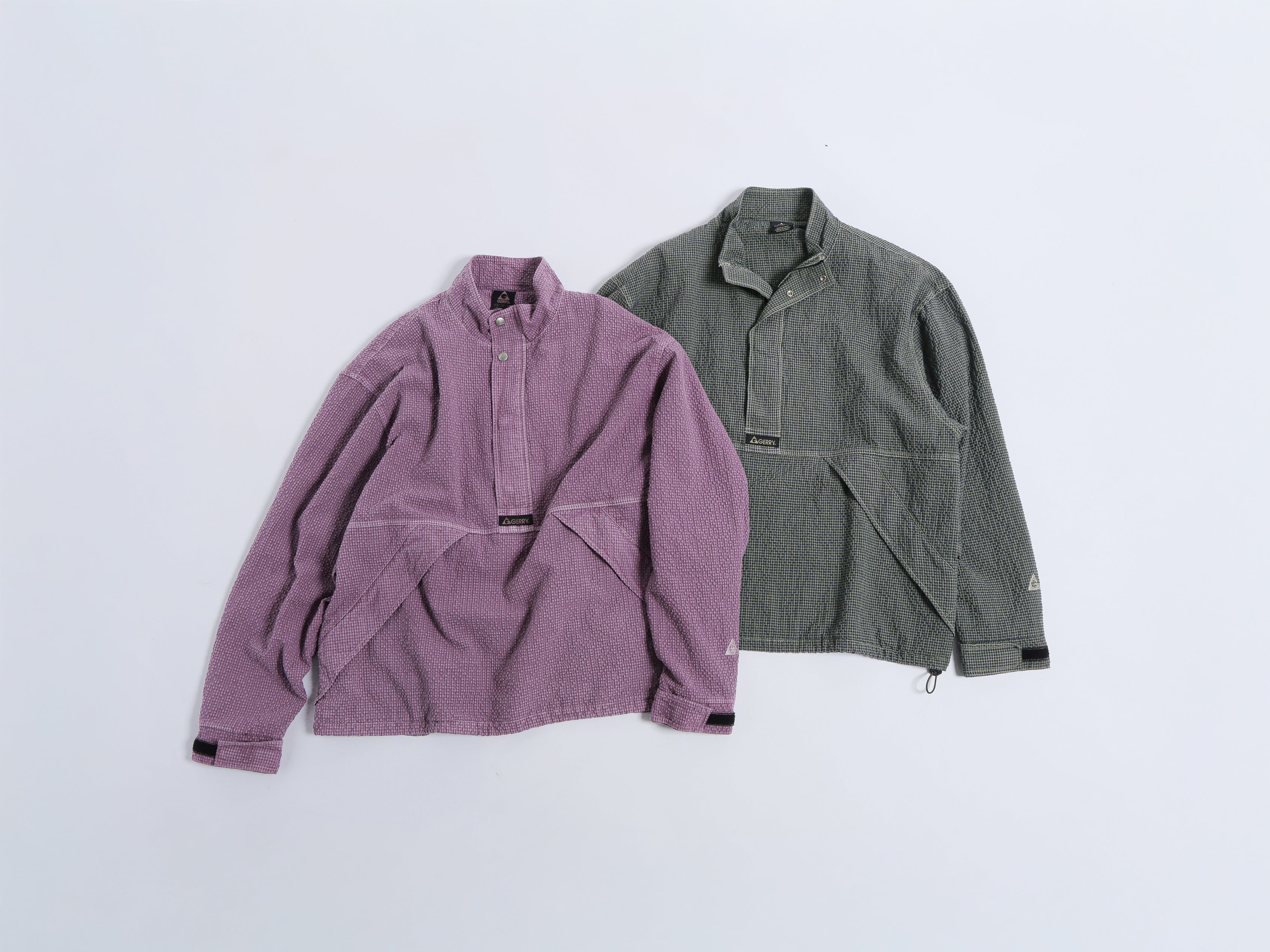 ＜GRC#26049＞Garment Dyed Seersucker Anorak
