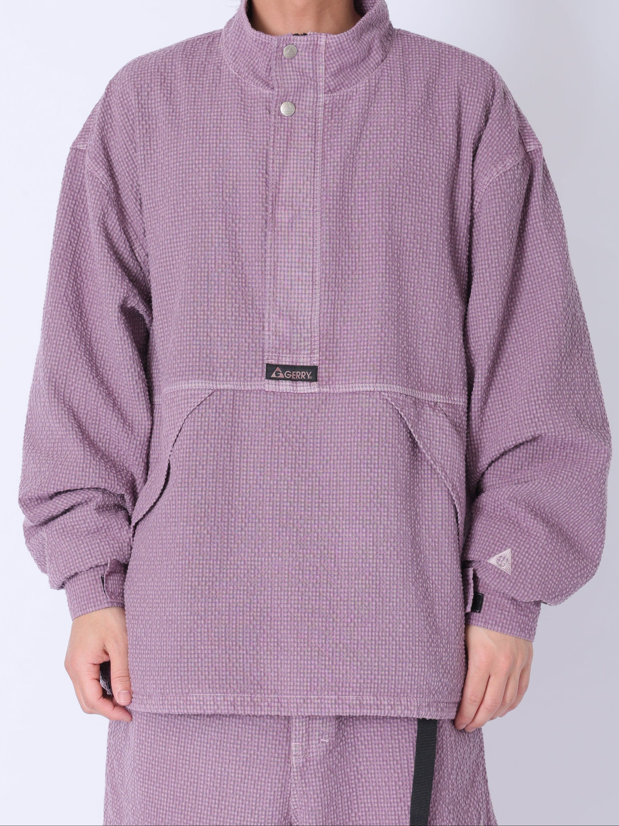 ＜GRC#26049＞Garment Dyed Seersucker Anorak