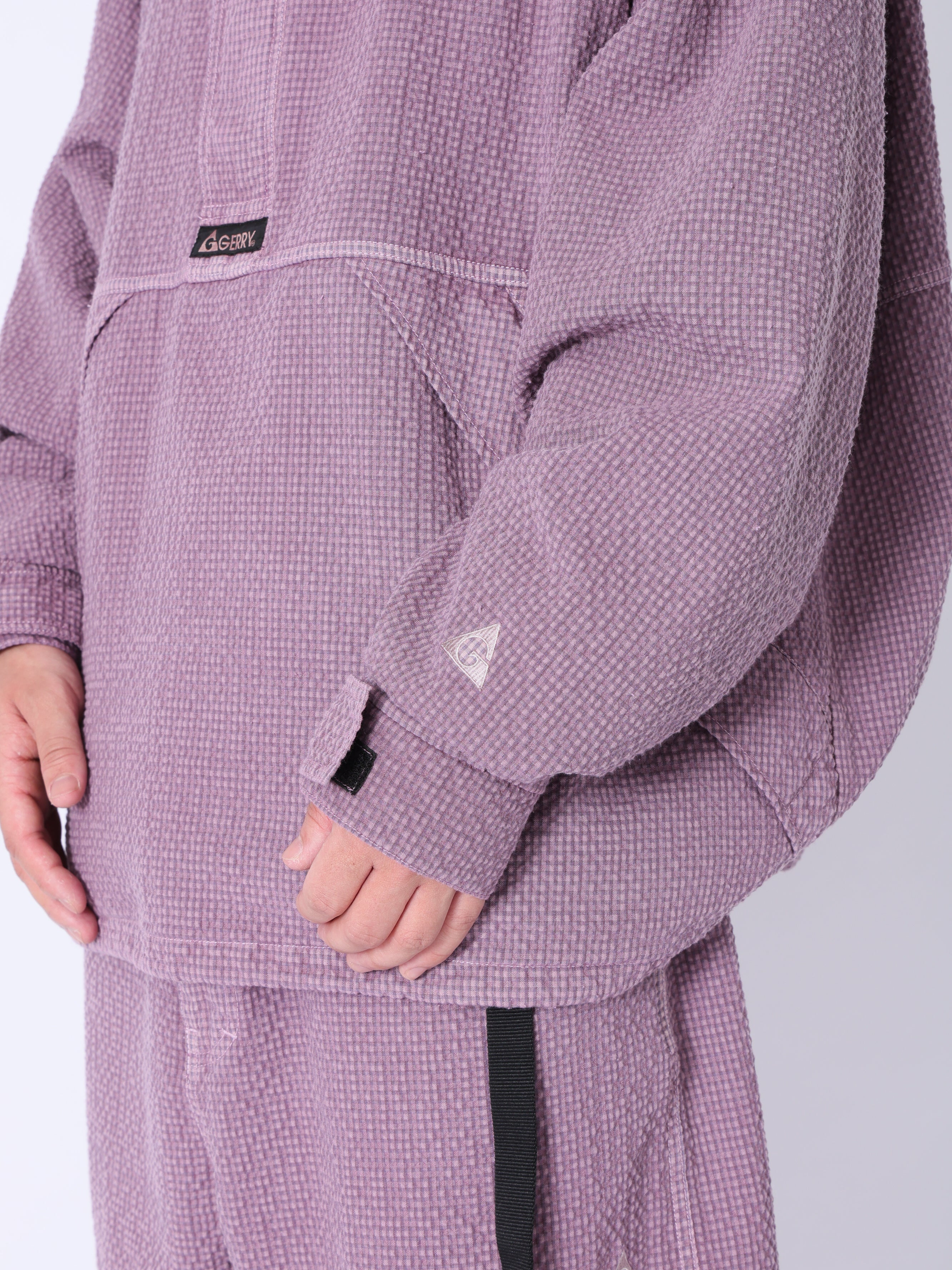 ＜GRC#26049＞Garment Dyed Seersucker Anorak