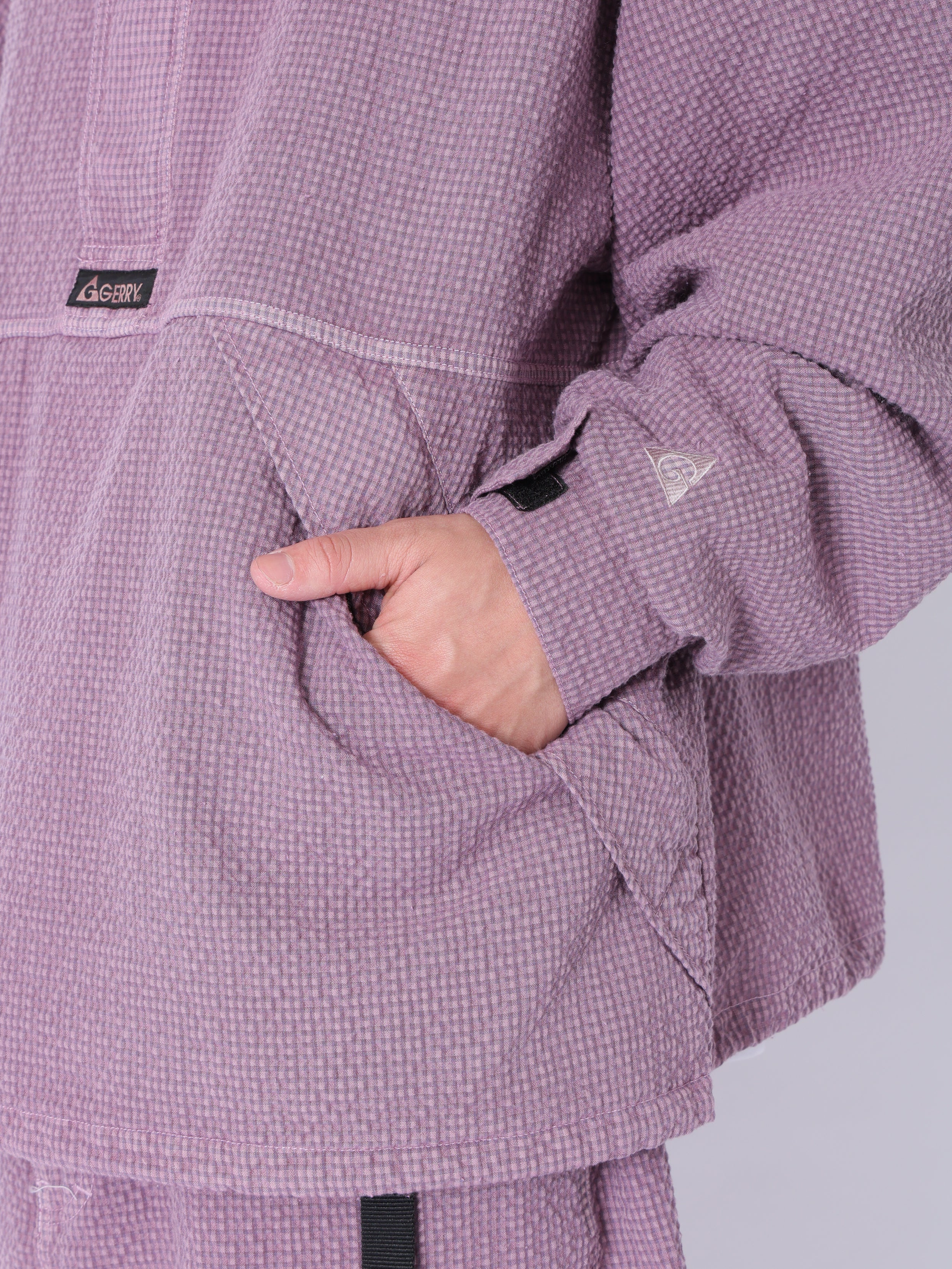 ＜GRC#26049＞Garment Dyed Seersucker Anorak