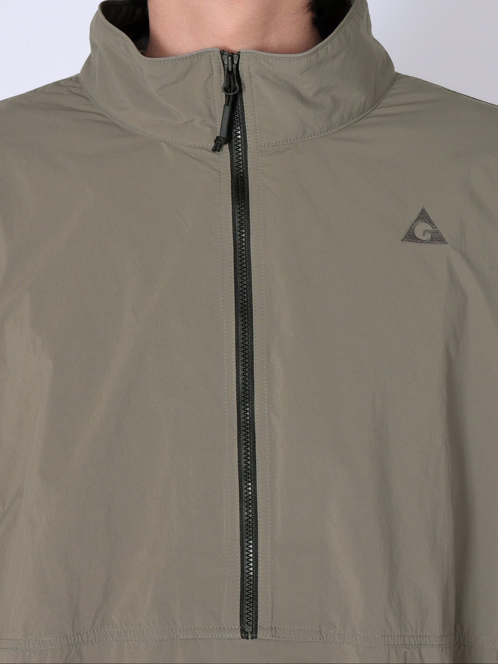 ＜GRJ#26031＞Nylon Taffeta 1/2 Zip Jumper