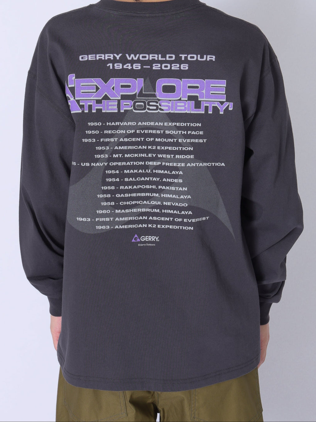＜GRC#26026＞7.5oz Heavy L/S Graphic Print Tee