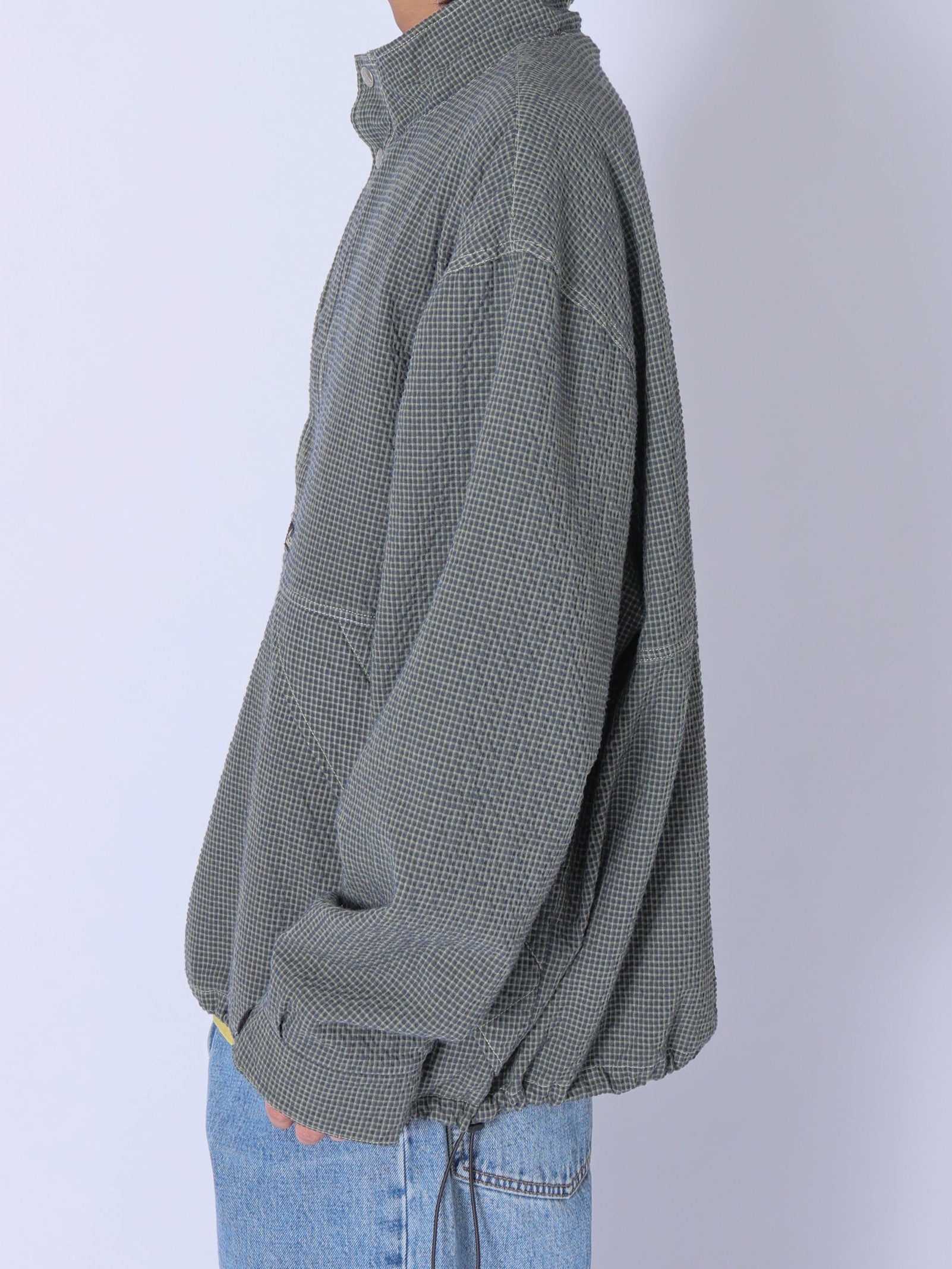 ＜GRC#26049＞Garment Dyed Seersucker Anorak