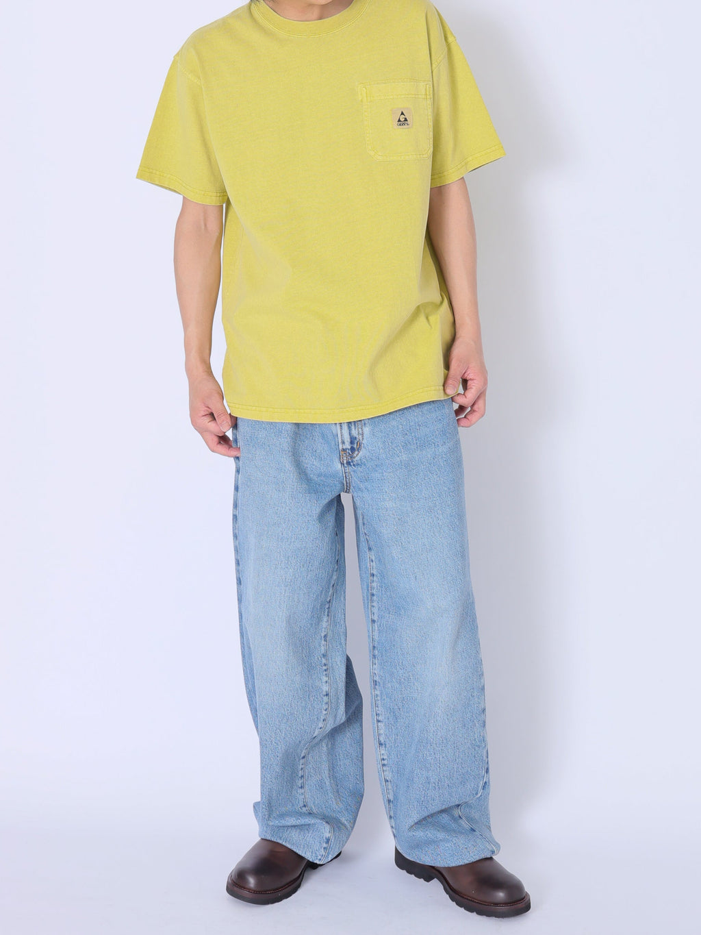 ＜GRC#26029＞Pigment Dyed 7.5oz Heavy Cotton Jersey S/S Pocket T