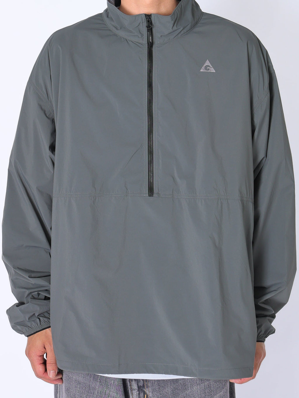 ＜GRJ#26031＞Nylon Taffeta 1/2 Zip Jumper