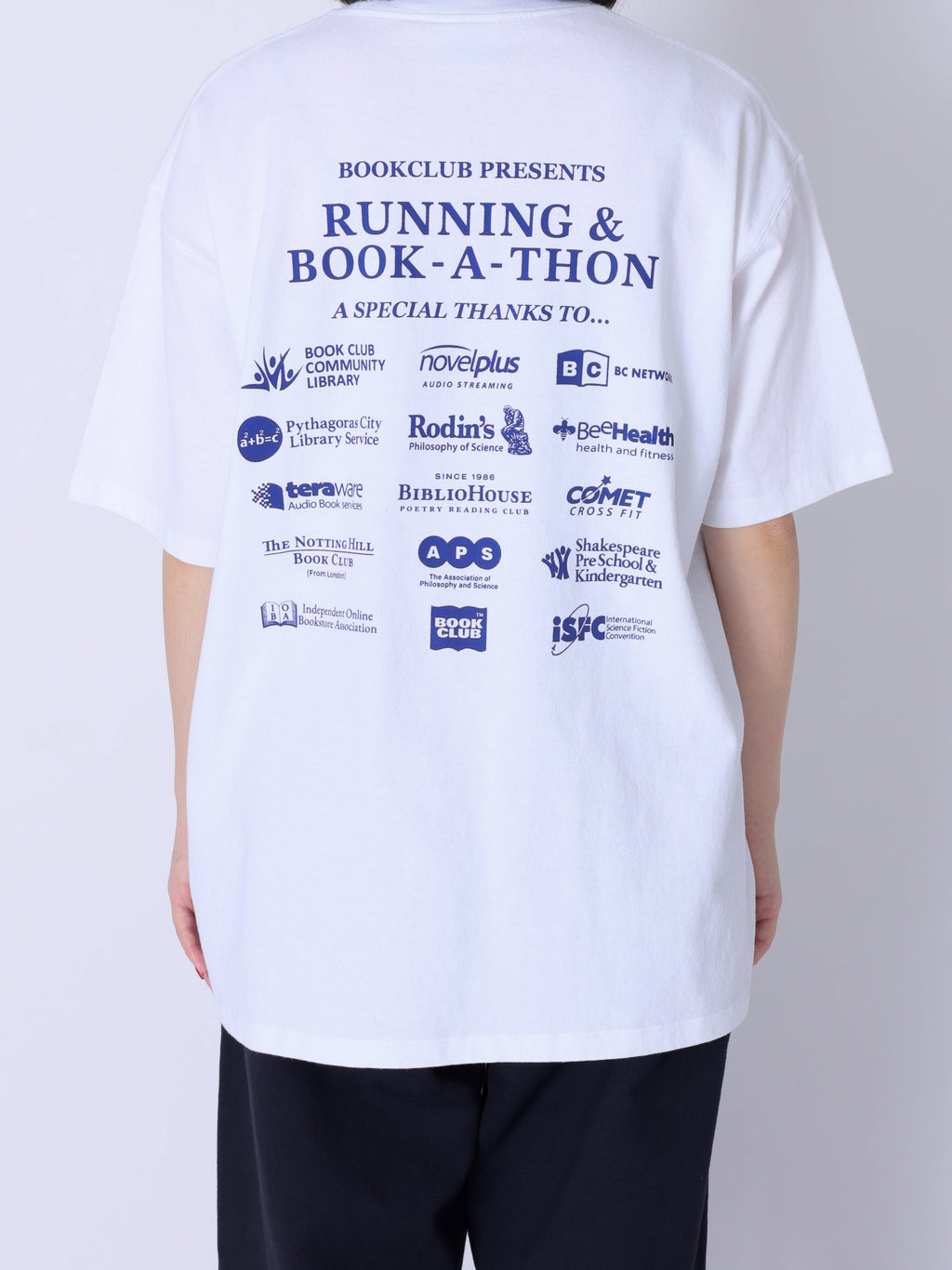 ＜BC#26010＞7oz Cotton Jersey Tube Body S/S Shirt -Book A-Thon~Sponsor Logo~-