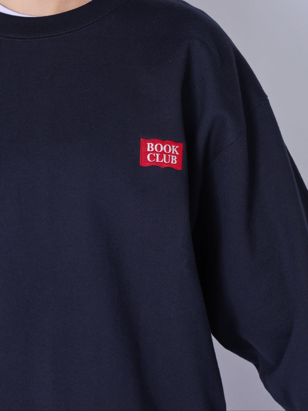 ＜BC#26001＞Heavy Oz Cotton Sweat Crew Shirt -BOOK CLUB Logo Emb-