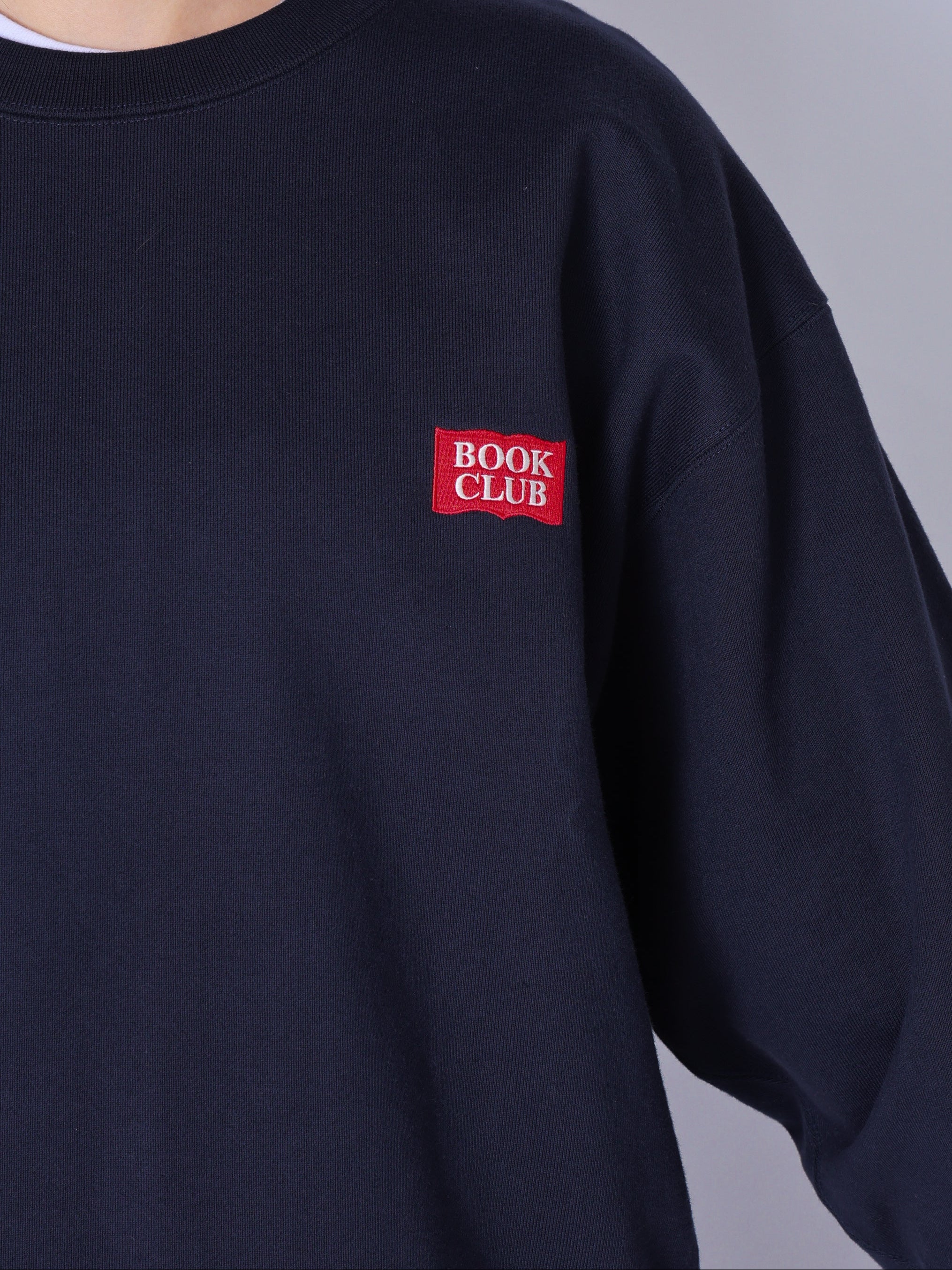 ＜BC#26001＞Heavy Oz Cotton Sweat Crew Shirt -BOOK CLUB Logo Emb-