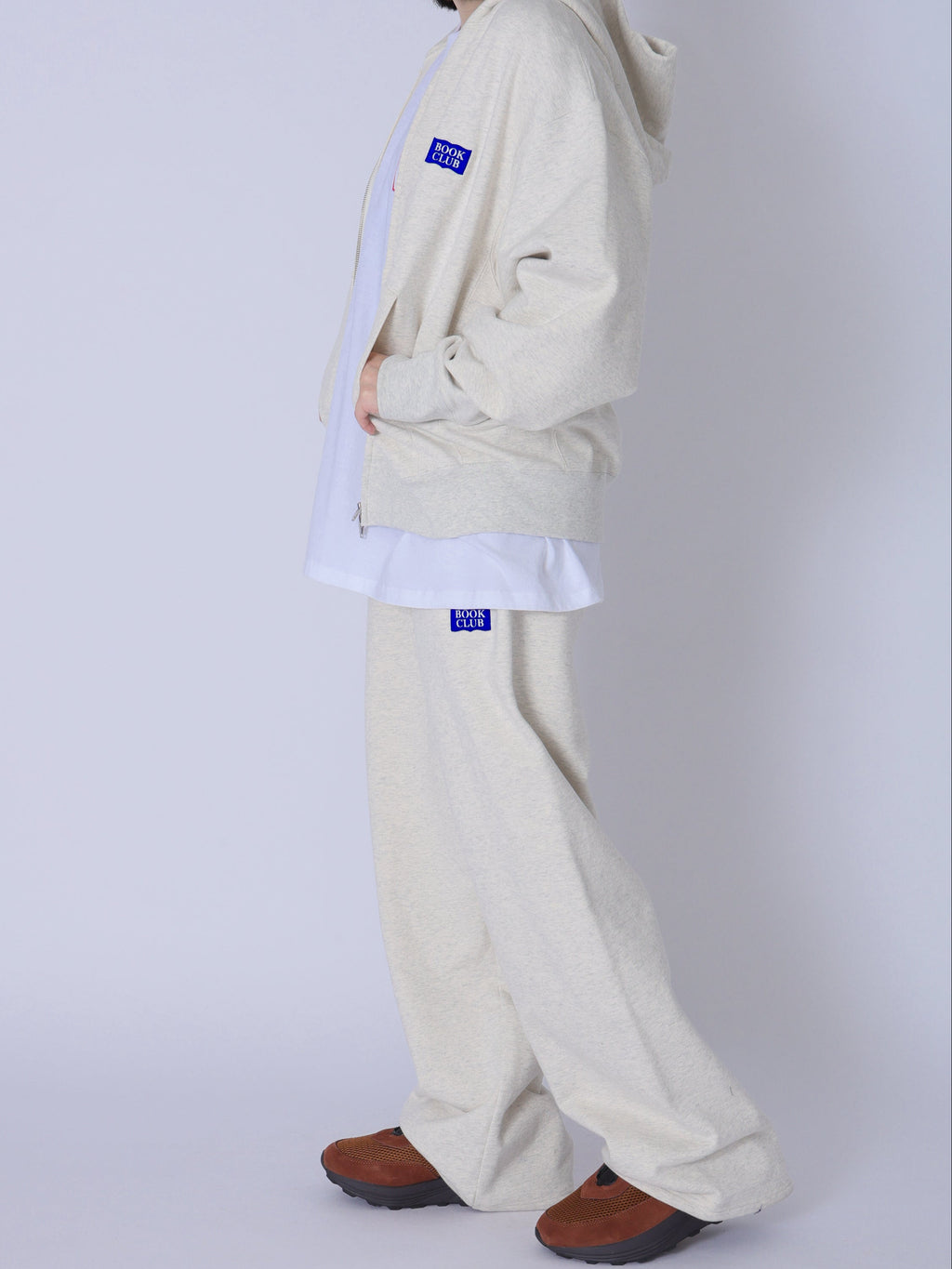 ＜BC#26002＞Heavy Oz Cotton Sweat Zip up Hoodie -BOOK CLUB Logo Emb-