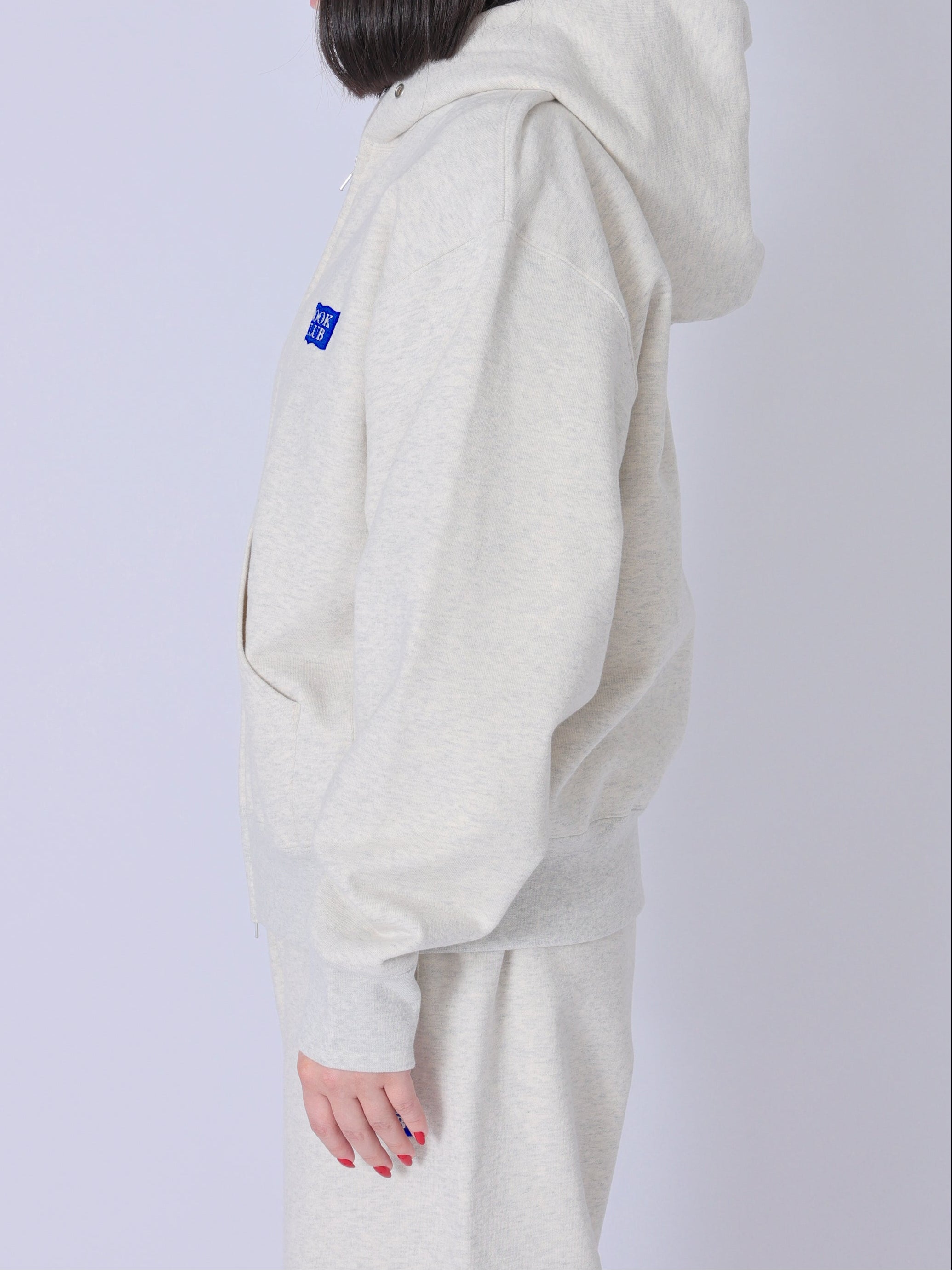 ＜BC#26002＞Heavy Oz Cotton Sweat Zip up Hoodie -BOOK CLUB Logo Emb-