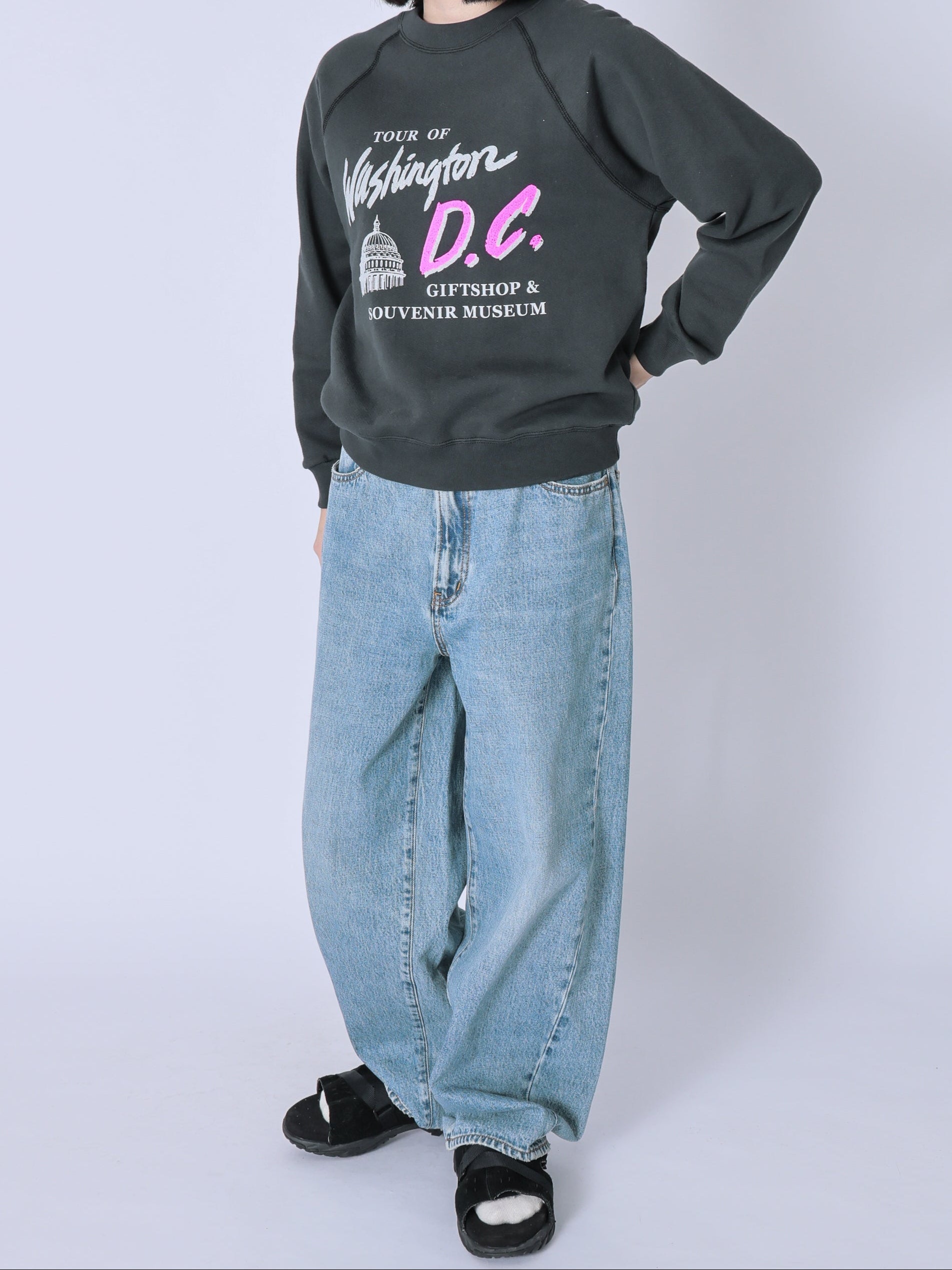 ＜BC#26005＞Cotton Loop Sweat Raglan L/S Shirt -Washington D.C.-