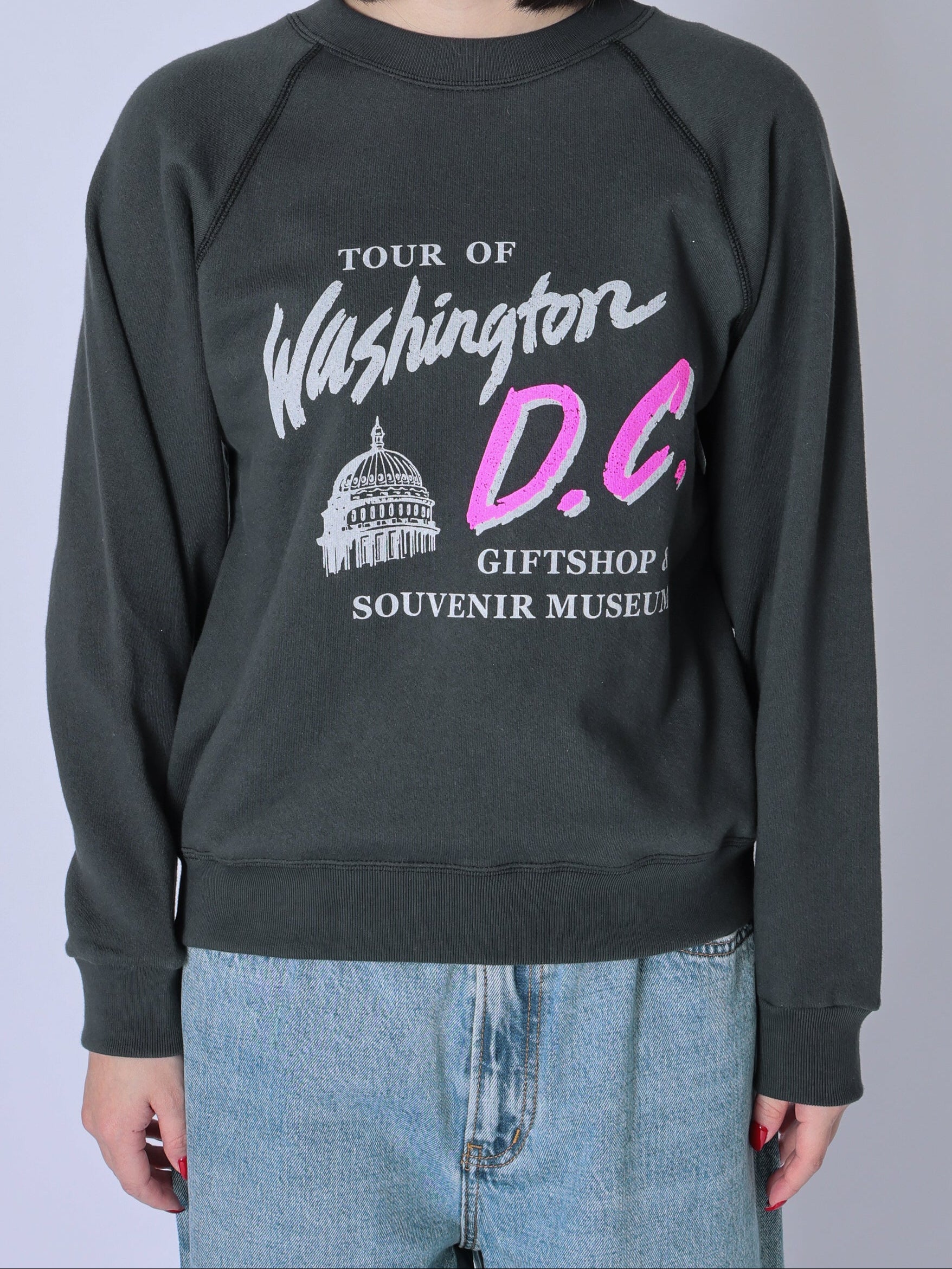 ＜BC#26005＞Cotton Loop Sweat Raglan L/S Shirt -Washington D.C.-