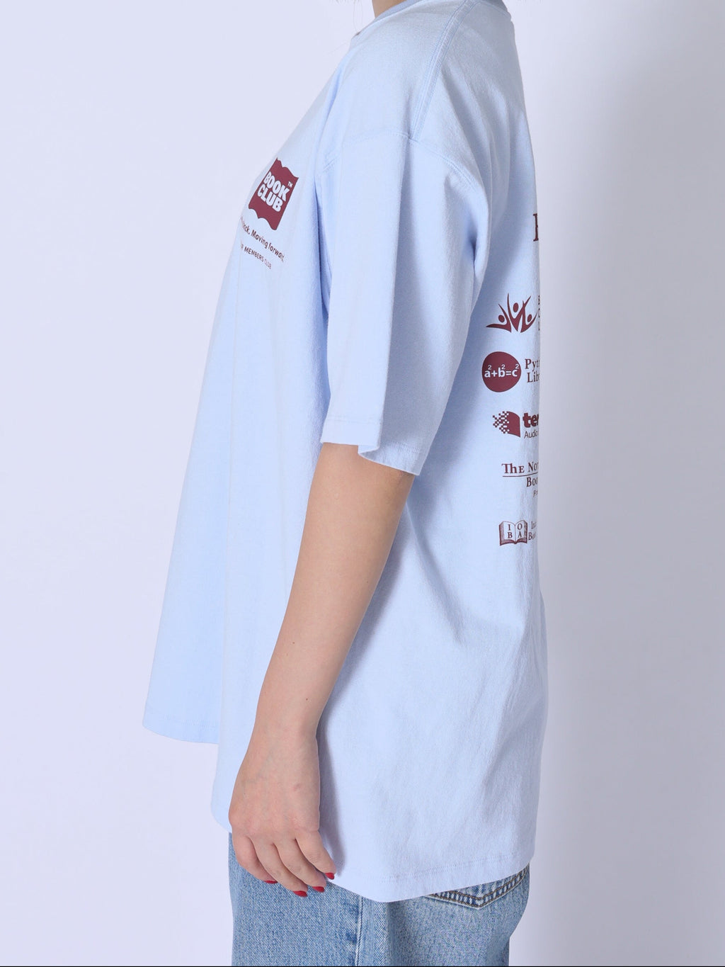 ＜BC#26010＞7oz Cotton Jersey Tube Body S/S Shirt -Book A-Thon~Sponsor Logo~-