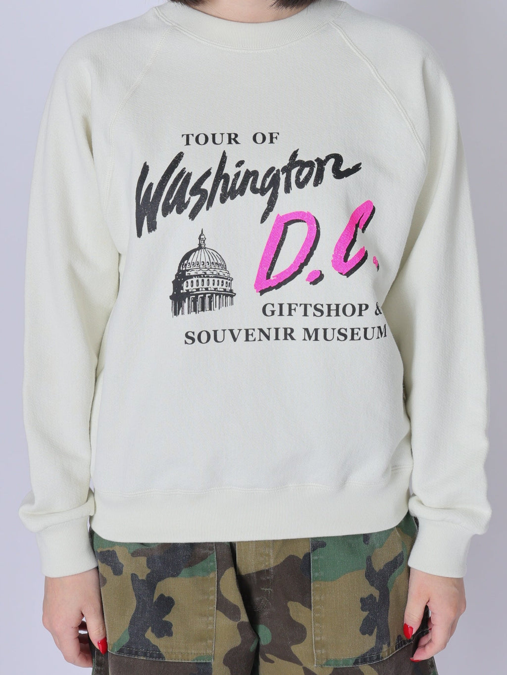 ＜BC#26005＞Cotton Loop Sweat Raglan L/S Shirt -Washington D.C.-