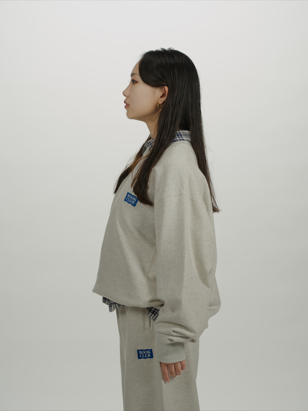 ＜BC#26001＞Heavy Oz Cotton Sweat Crew Shirt -BOOK CLUB Logo Emb-