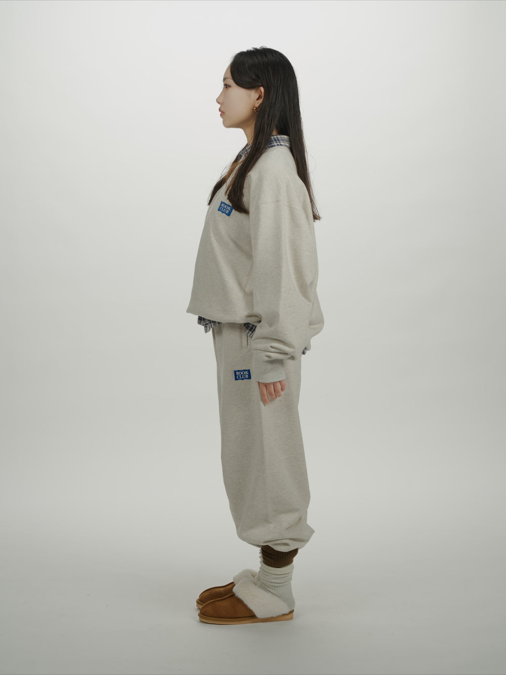＜BC#26001＞Heavy Oz Cotton Sweat Crew Shirt -BOOK CLUB Logo Emb-