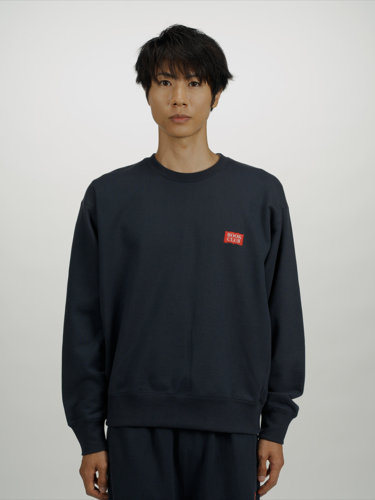 ＜BC#26001＞Heavy Oz Cotton Sweat Crew Shirt -BOOK CLUB Logo Emb-