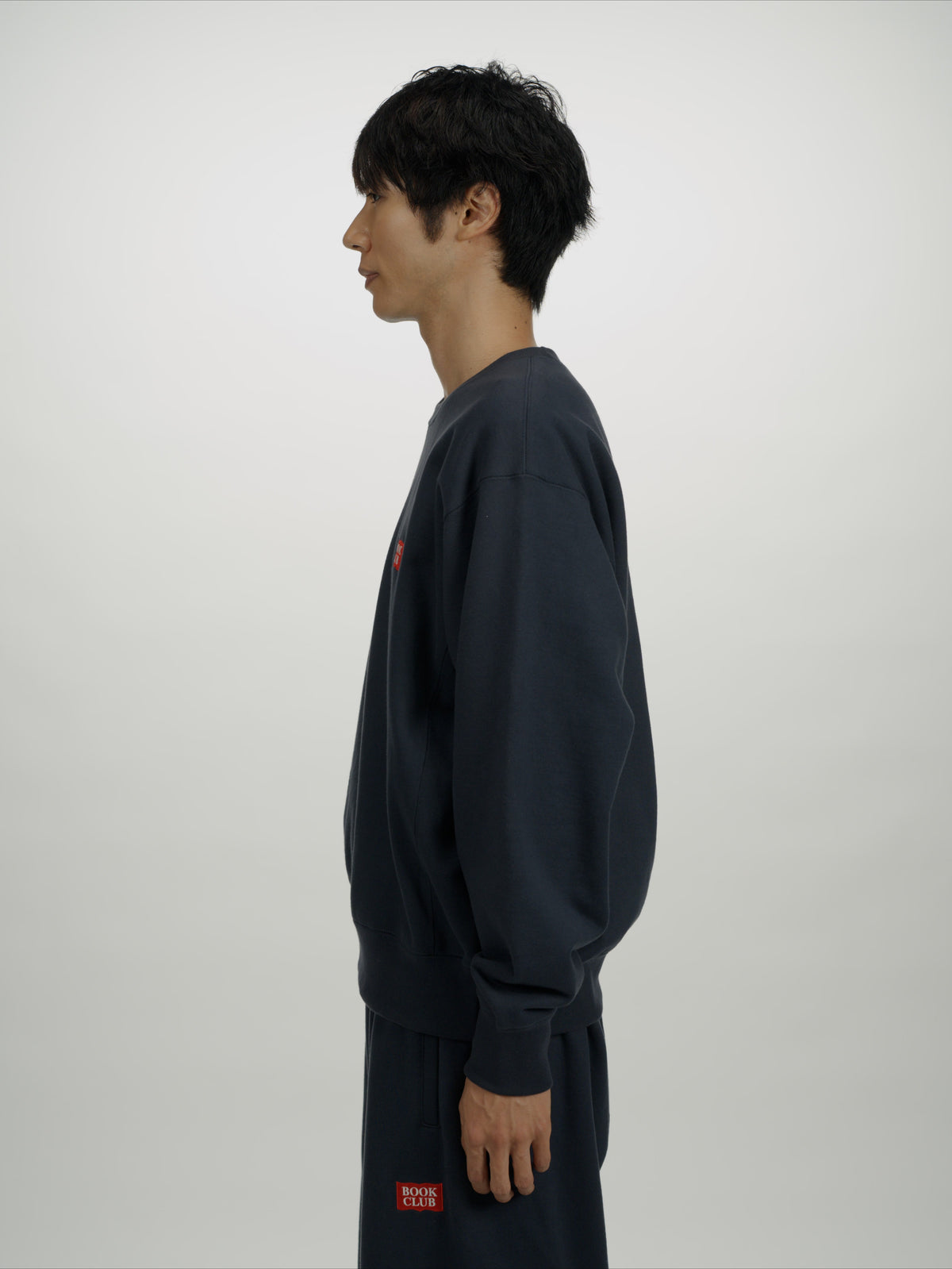 ＜BC#26001＞Heavy Oz Cotton Sweat Crew Shirt -BOOK CLUB Logo Emb-