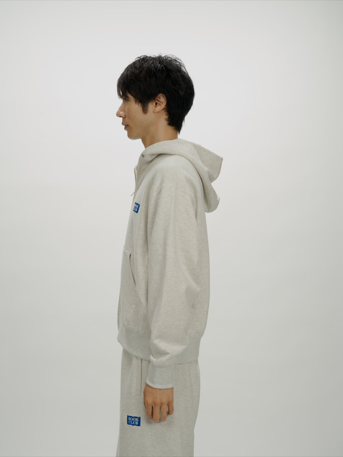 ＜BC#26002＞Heavy Oz Cotton Sweat Zip up Hoodie -BOOK CLUB Logo Emb-