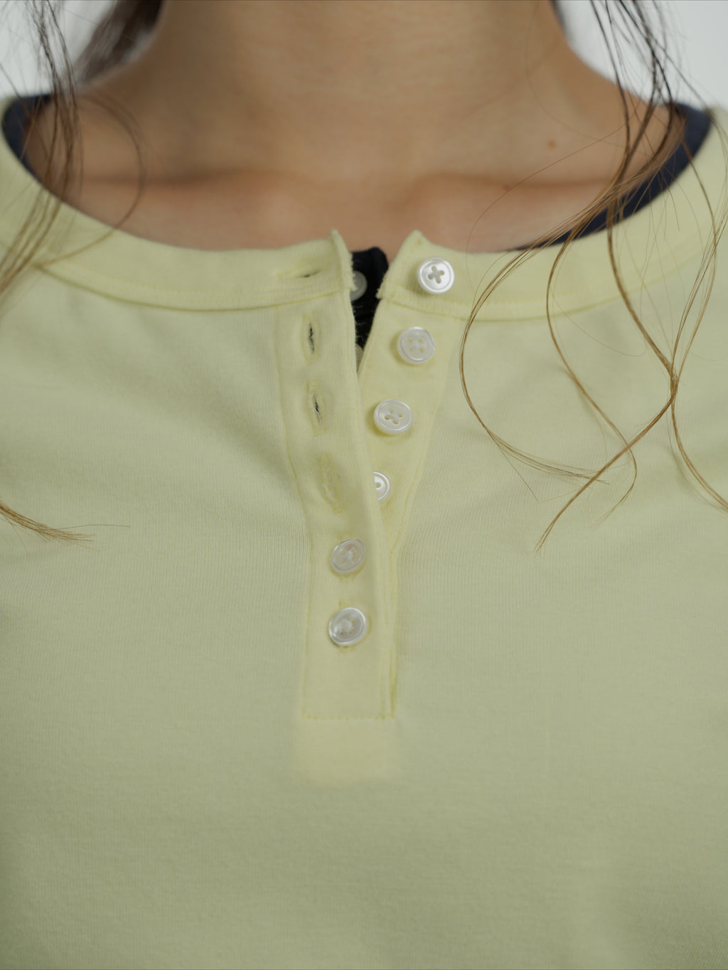 ＜BCW#26053＞Baby Rib L/S Henley Neck Shirt