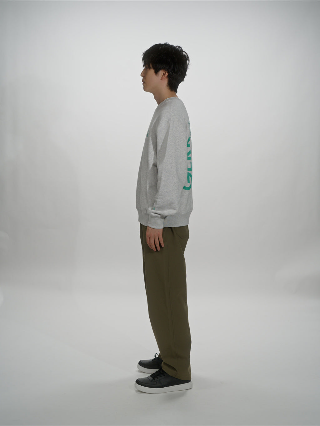 ＜GRC#26518-B＞ 13oz Heavy Cotton Sweat Graphic Crew Shirt