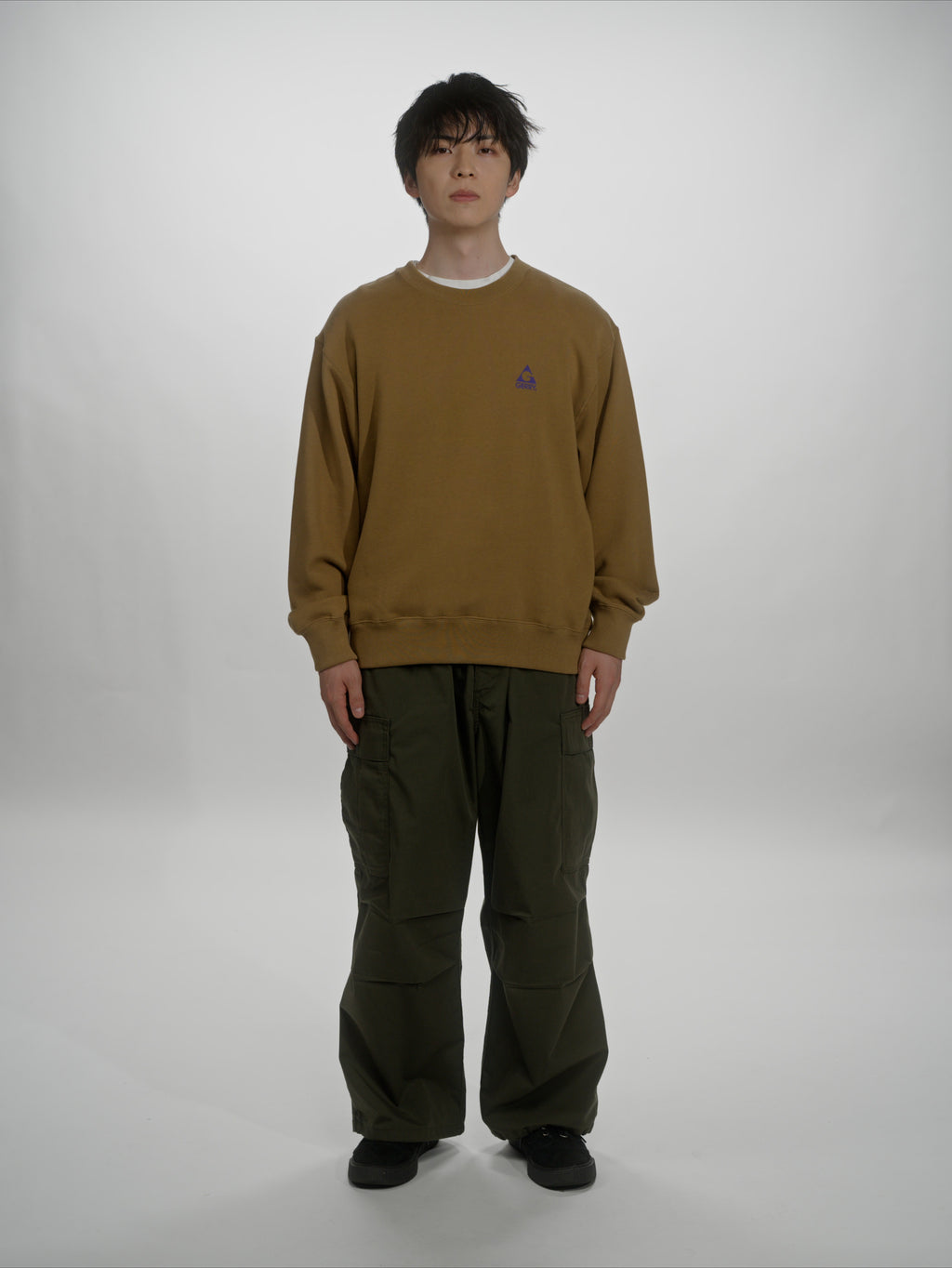 ＜GRC#26518-B＞ 13oz Heavy Cotton Sweat Graphic Crew Shirt