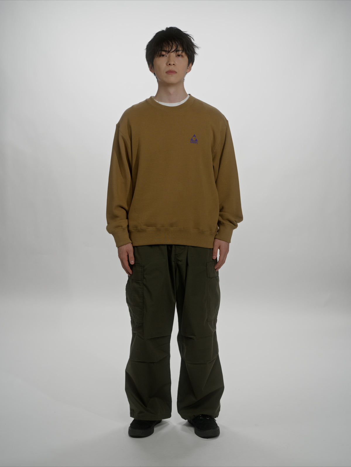 ＜GRC#26518-B＞ 13oz Heavy Cotton Sweat Graphic Crew Shirt
