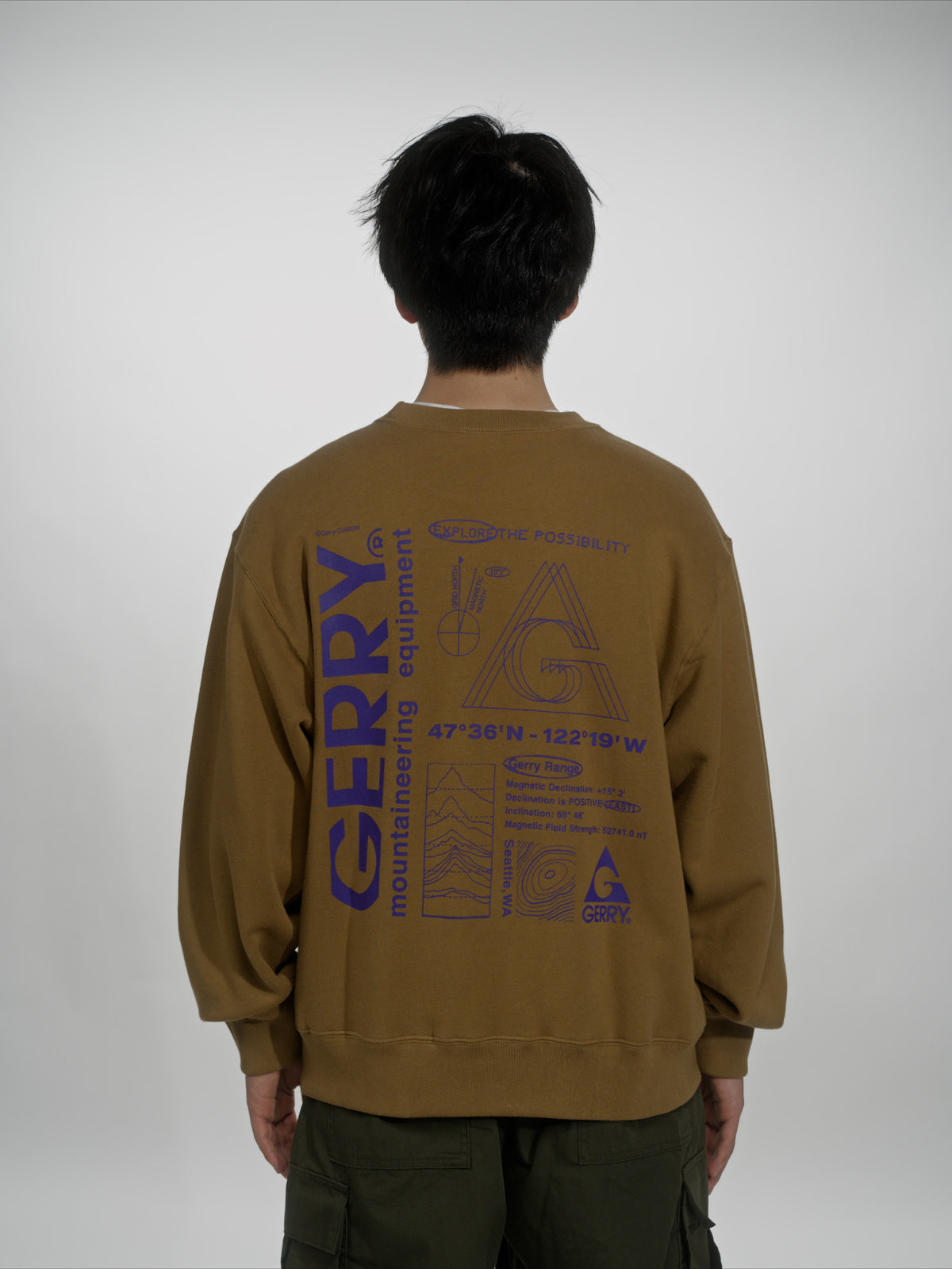 ＜GRC#26518-B＞ 13oz Heavy Cotton Sweat Graphic Crew Shirt