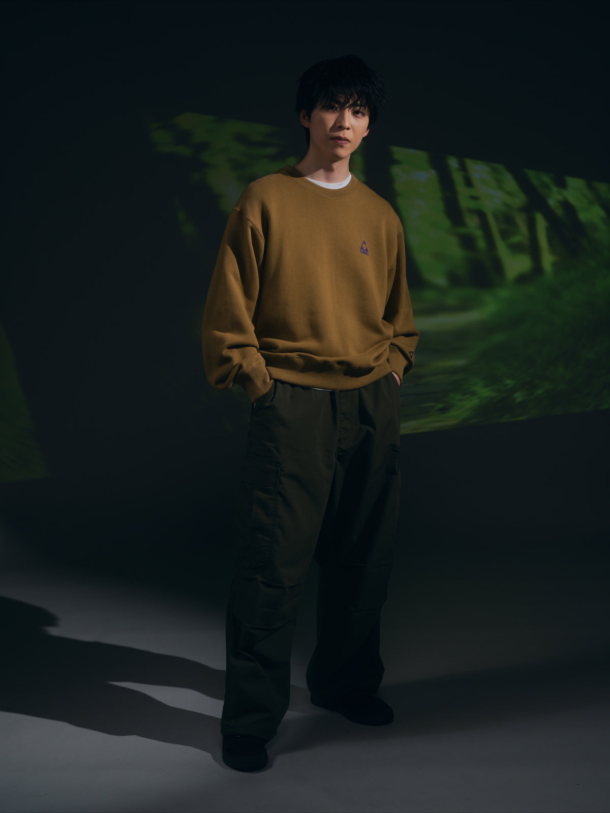 ＜GRC#26518-B＞ 13oz Heavy Cotton Sweat Graphic Crew Shirt