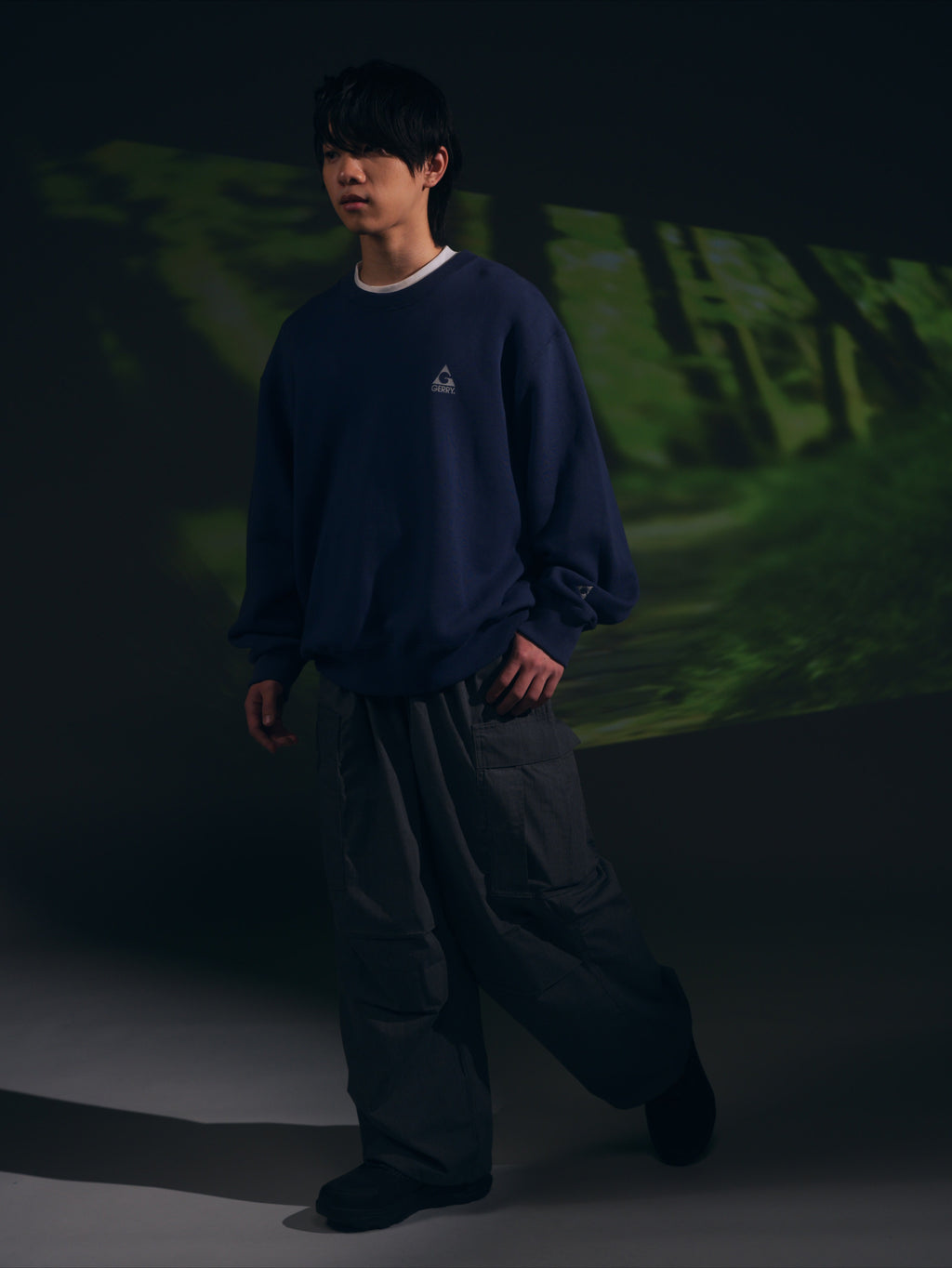 ＜GRC#26518-B＞ 13oz Heavy Cotton Sweat Graphic Crew Shirt