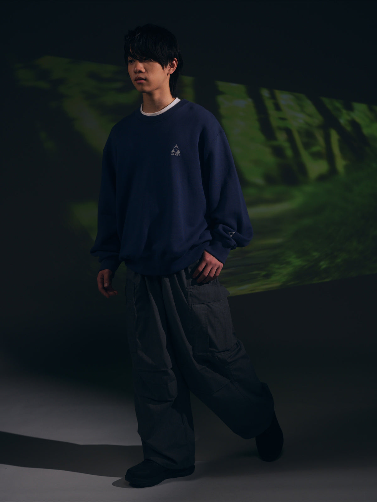 ＜GRC#26518-B＞ 13oz Heavy Cotton Sweat Graphic Crew Shirt
