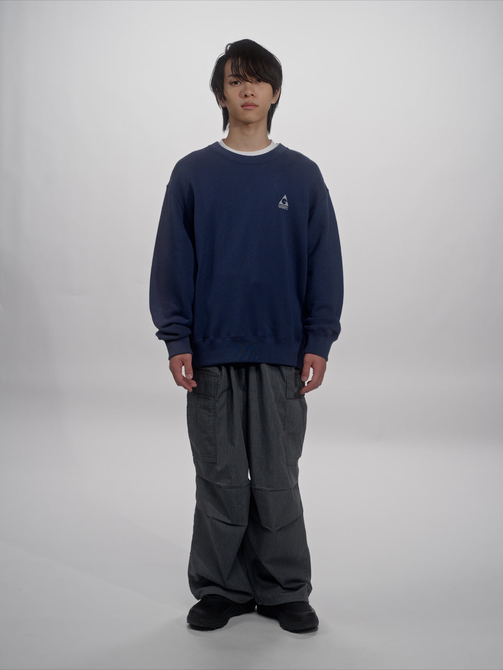 ＜GRC#26518-B＞ 13oz Heavy Cotton Sweat Graphic Crew Shirt