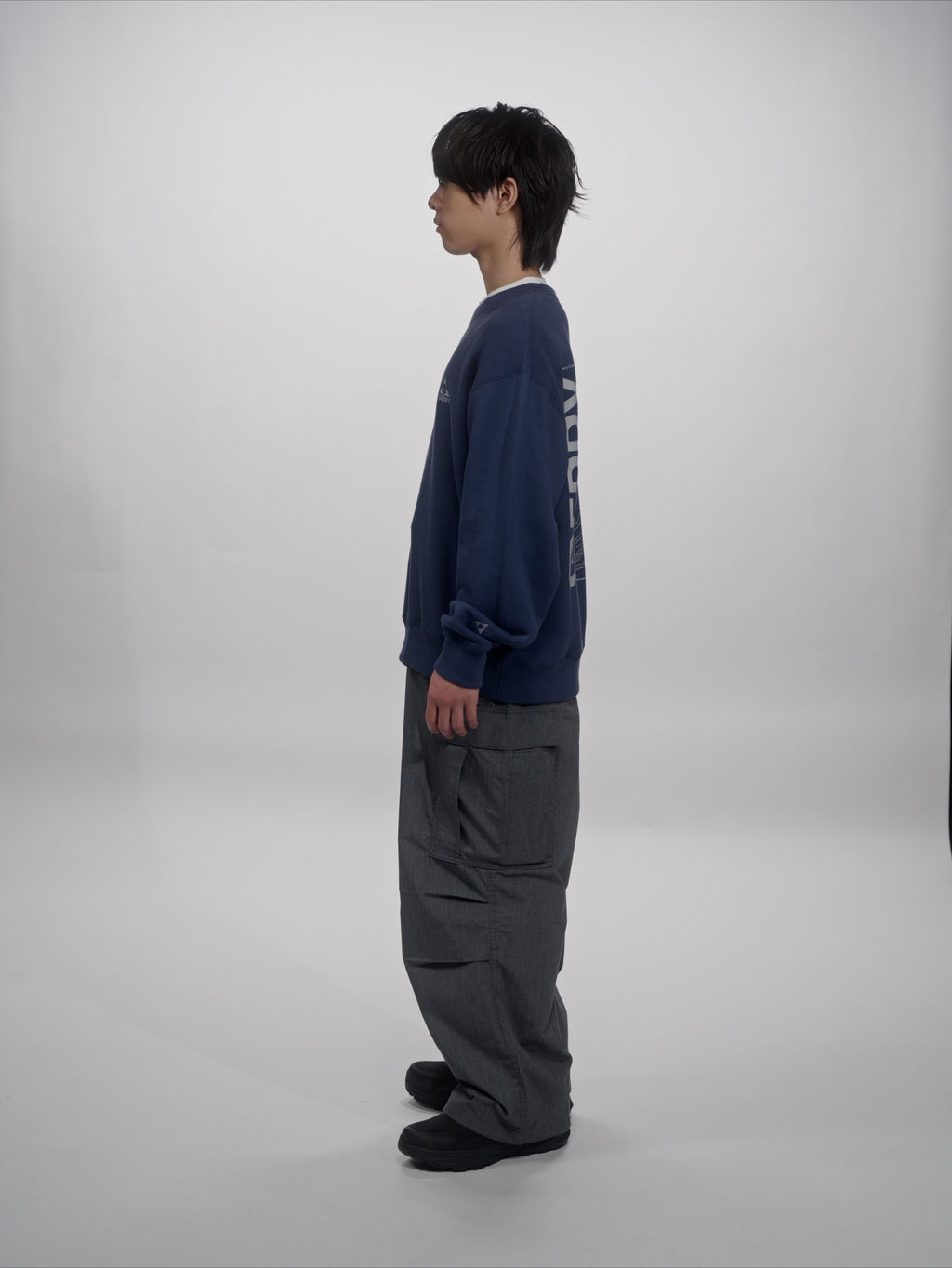 ＜GRC#26518-B＞ 13oz Heavy Cotton Sweat Graphic Crew Shirt