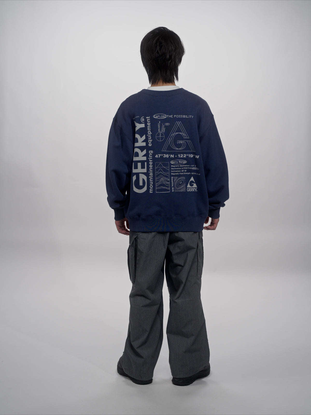 ＜GRC#26518-B＞ 13oz Heavy Cotton Sweat Graphic Crew Shirt