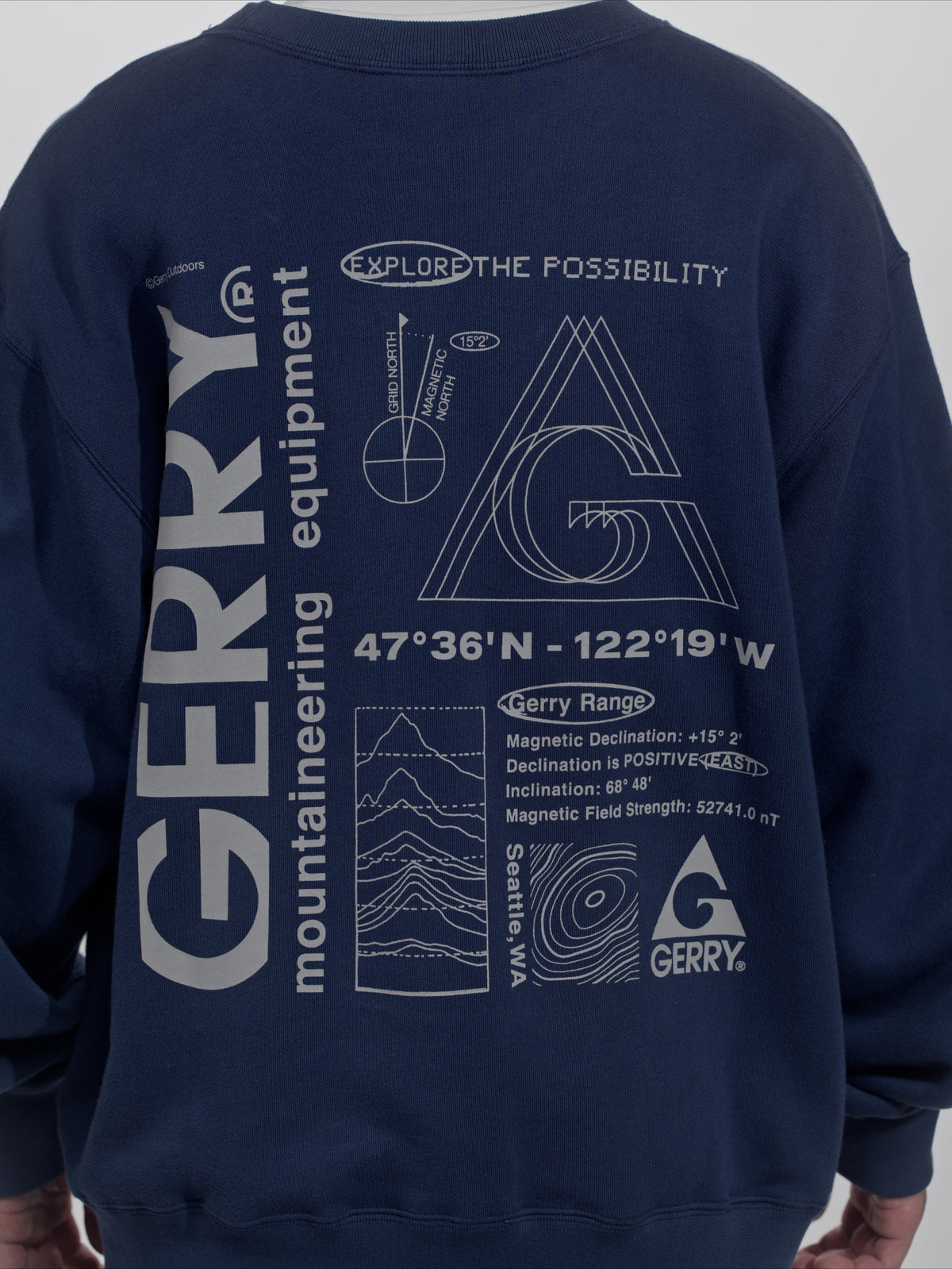 ＜GRC#26518-B＞ 13oz Heavy Cotton Sweat Graphic Crew Shirt