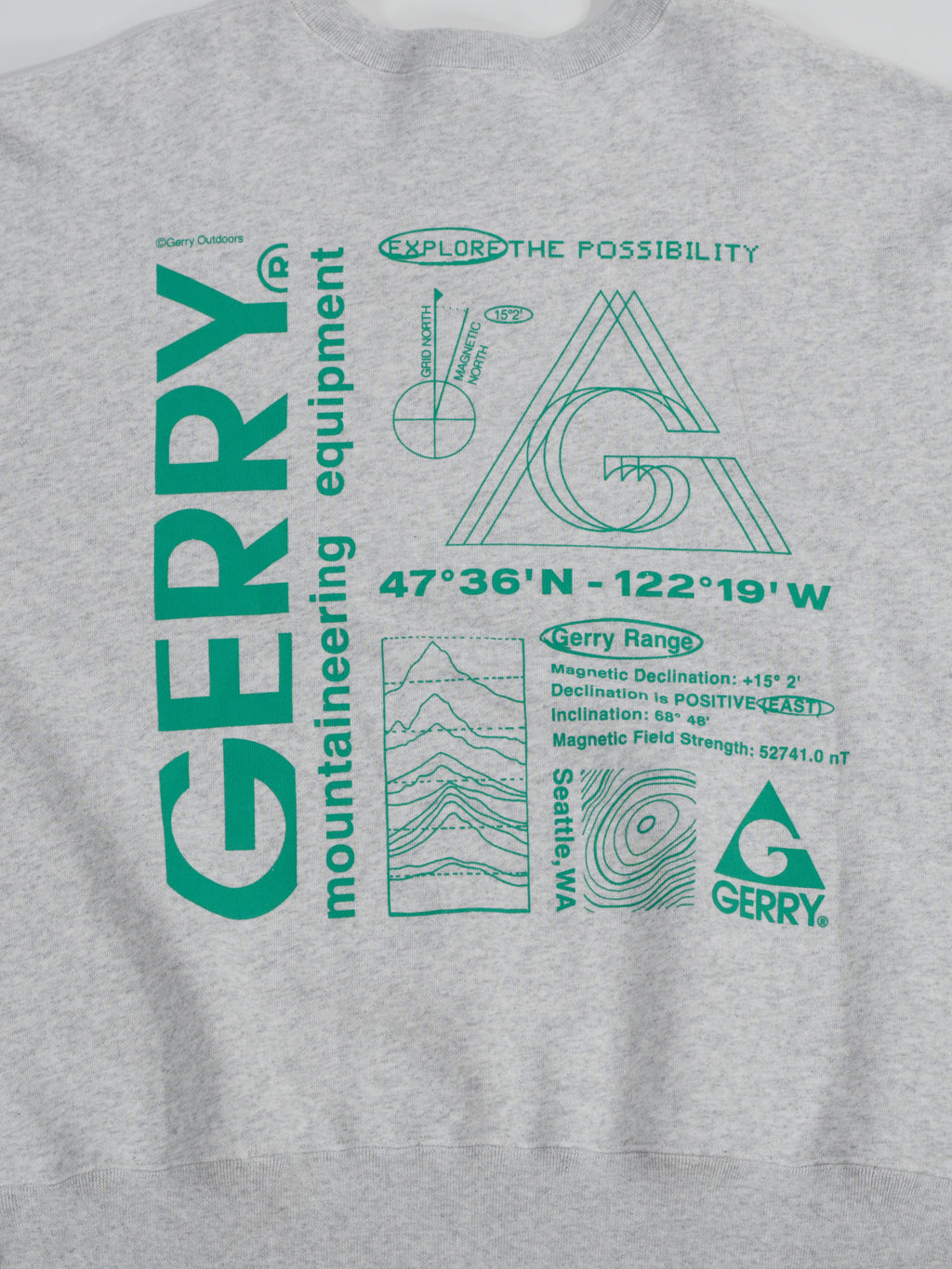 ＜GRC#26518-B＞ 13oz Heavy Cotton Sweat Graphic Crew Shirt
