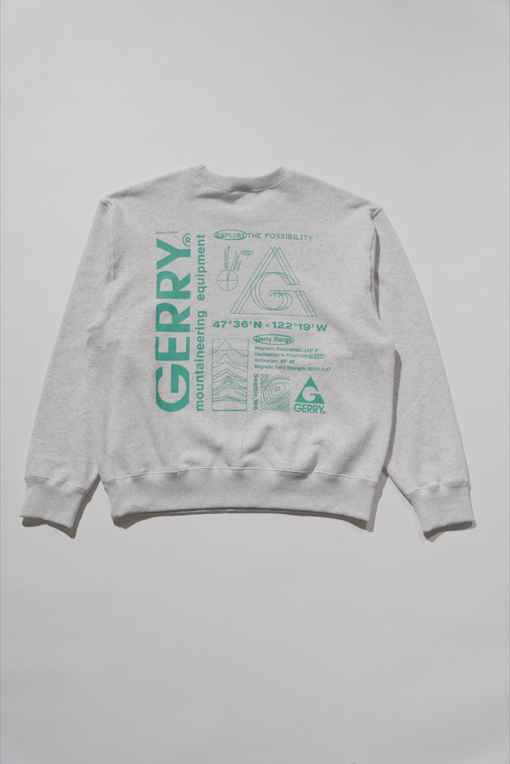 ＜GRC#26518-B＞ 13oz Heavy Cotton Sweat Graphic Crew Shirt