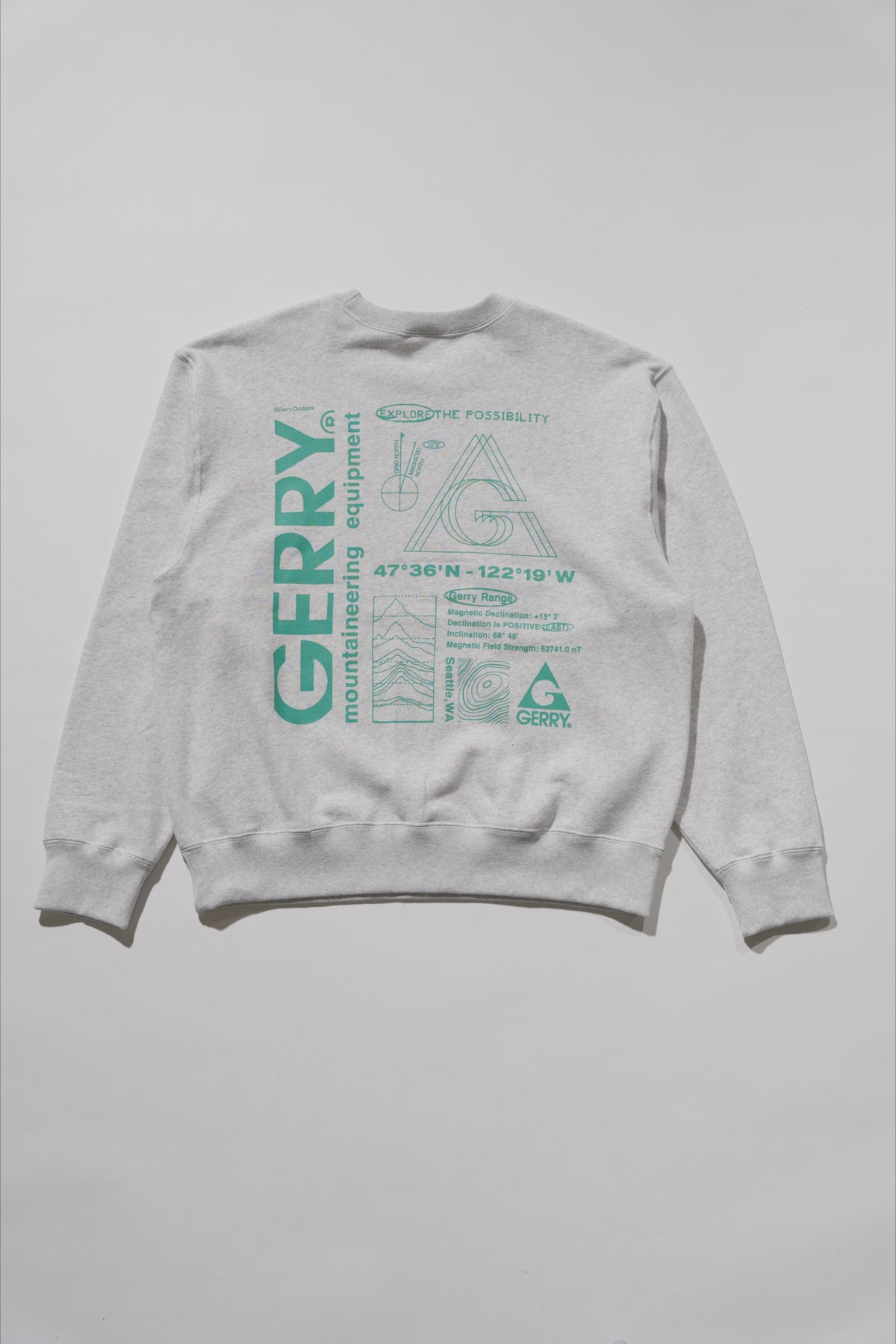 ＜GRC#26518-B＞ 13oz Heavy Cotton Sweat Graphic Crew Shirt