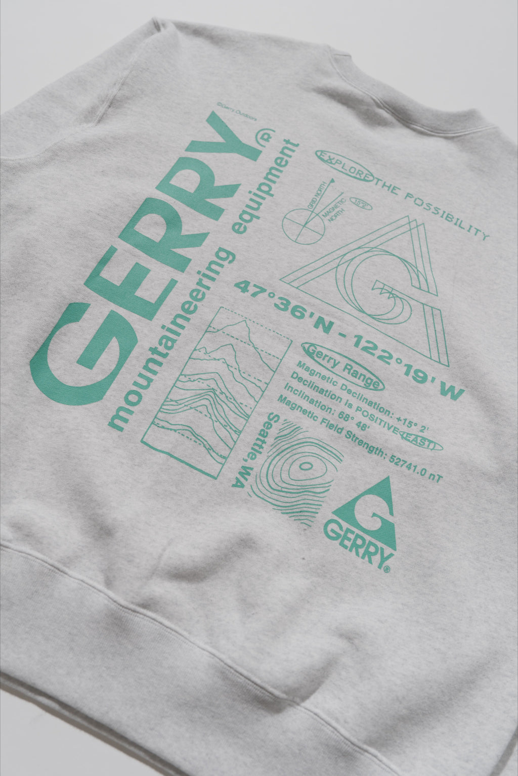 ＜GRC#26518-B＞ 13oz Heavy Cotton Sweat Graphic Crew Shirt