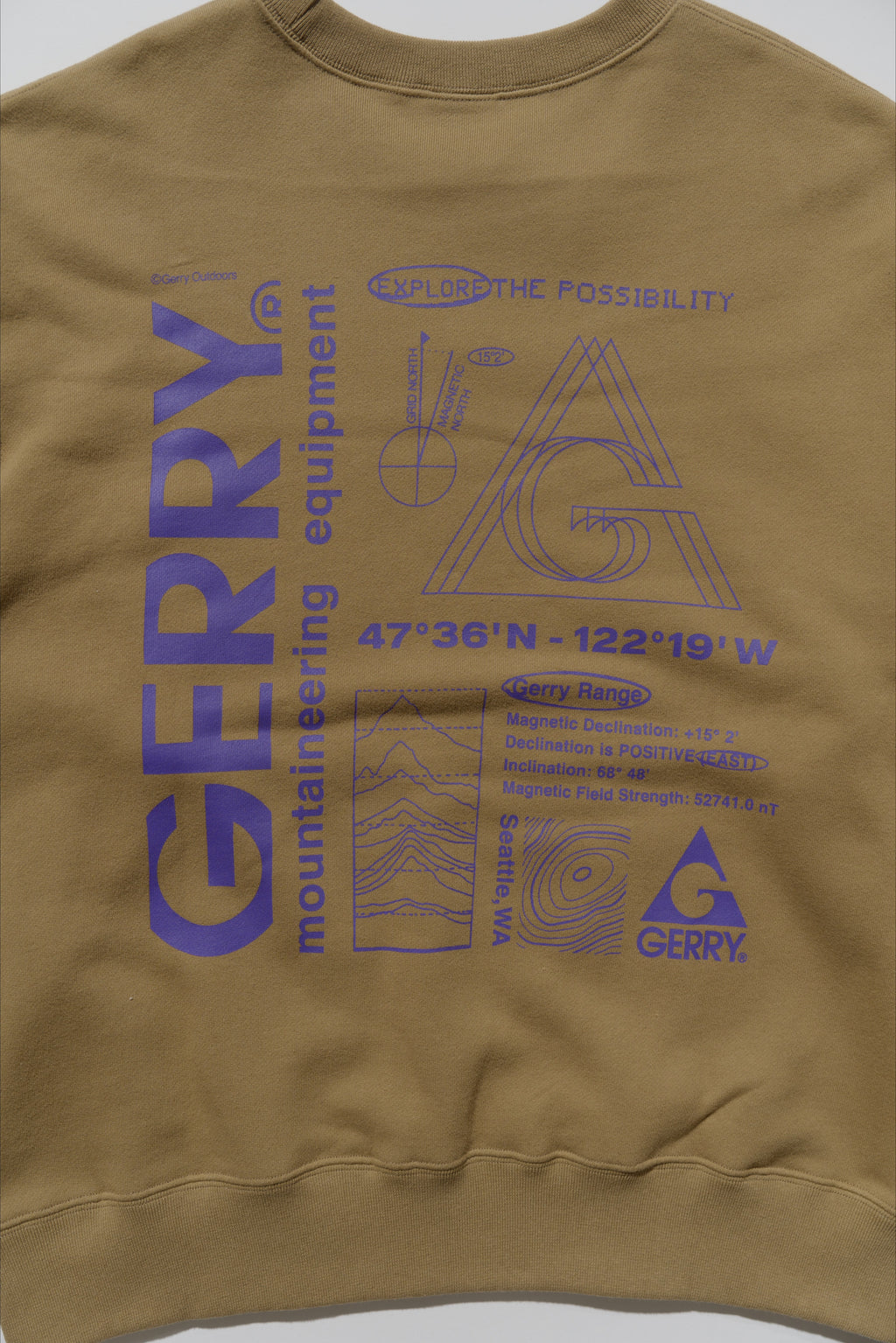 ＜GRC#26518-B＞ 13oz Heavy Cotton Sweat Graphic Crew Shirt