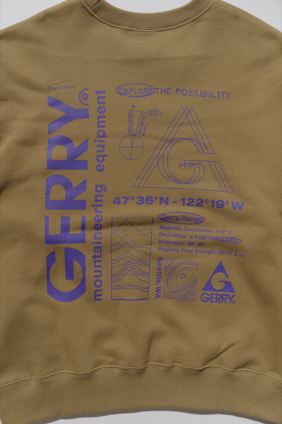 ＜GRC#26518-B＞ 13oz Heavy Cotton Sweat Graphic Crew Shirt