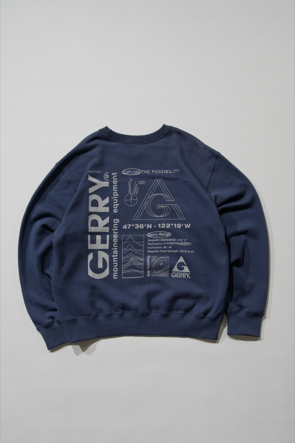 ＜GRC#26518-B＞ 13oz Heavy Cotton Sweat Graphic Crew Shirt