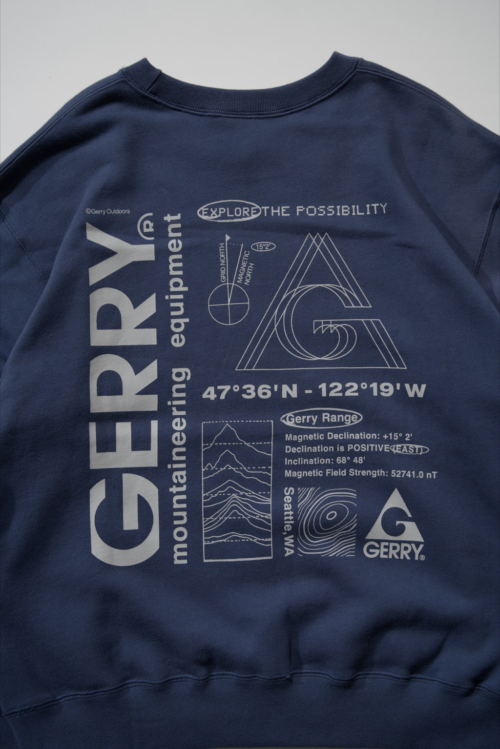 ＜GRC#26518-B＞ 13oz Heavy Cotton Sweat Graphic Crew Shirt