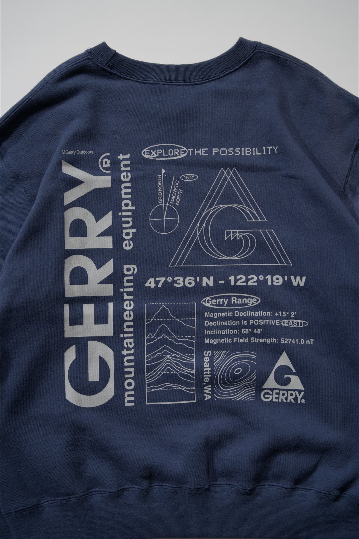 ＜GRC#26518-B＞ 13oz Heavy Cotton Sweat Graphic Crew Shirt