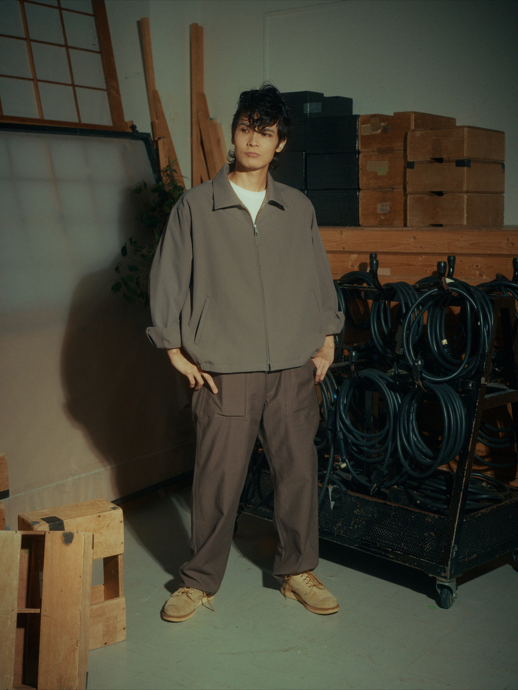 ＜GHI#26551＞Back Satin Fatigue Pants 'STANDARD'