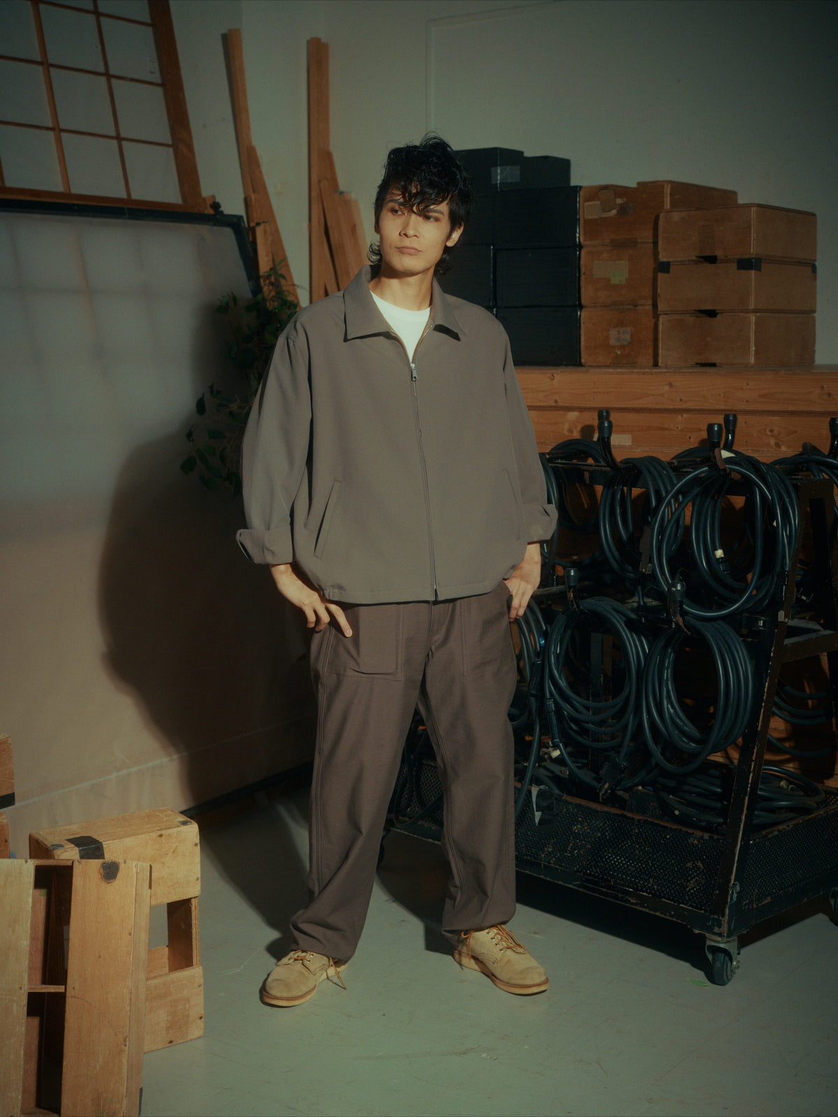 ＜GHI#26551＞Back Satin Fatigue Pants 'STANDARD'