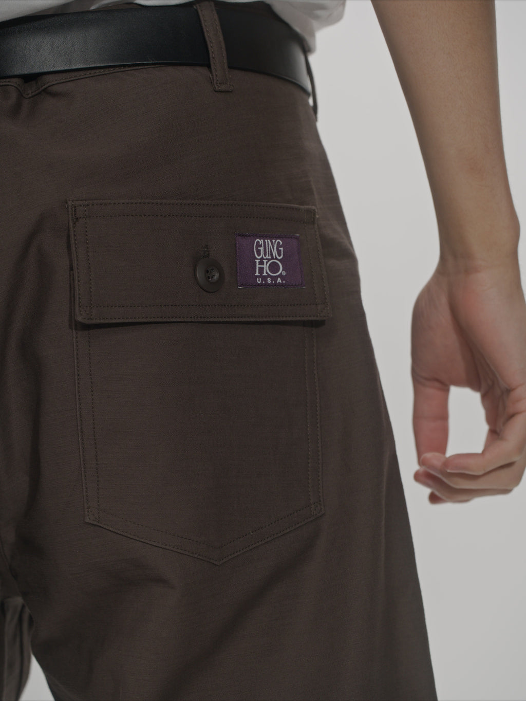 ＜GHI#26551＞Back Satin Fatigue Pants 'STANDARD'
