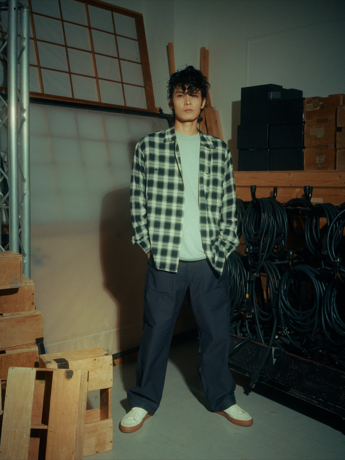 ＜GHI#26551＞Back Satin Fatigue Pants 'STANDARD'