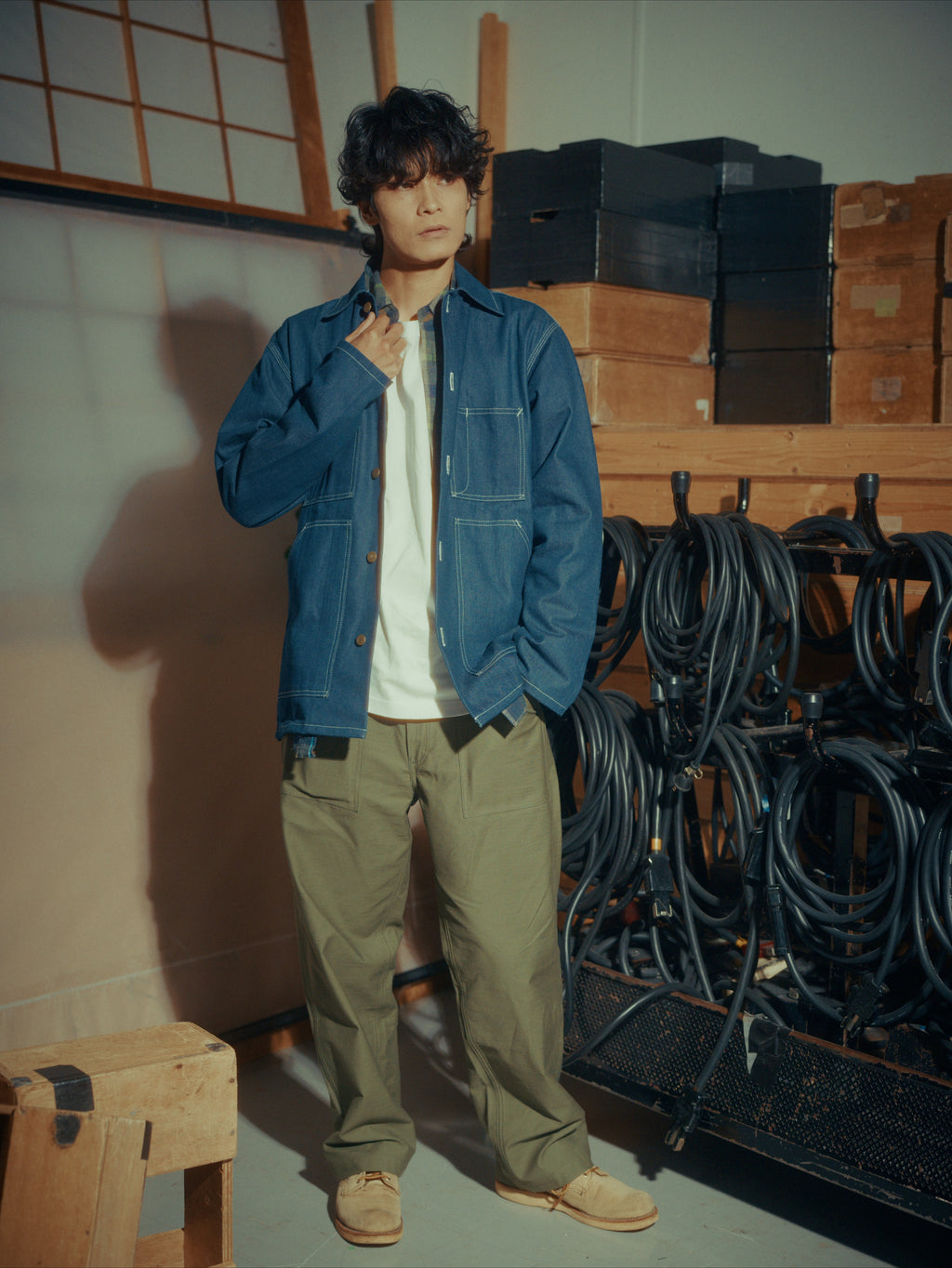 ＜GHI#26551＞Back Satin Fatigue Pants 'STANDARD'